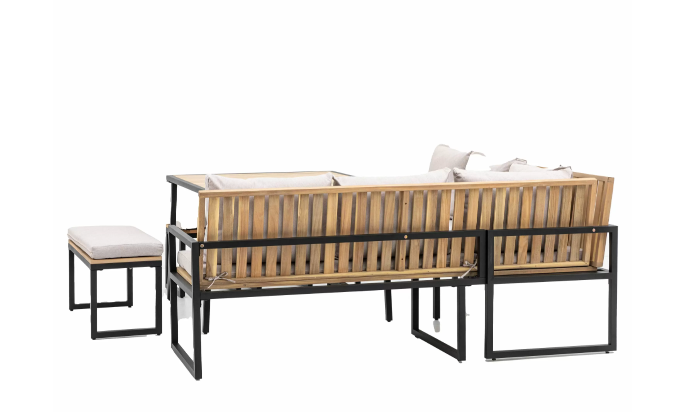 Fabia 8-Seater Outdoor Corner Dining Set – Entertain in Style This Summer