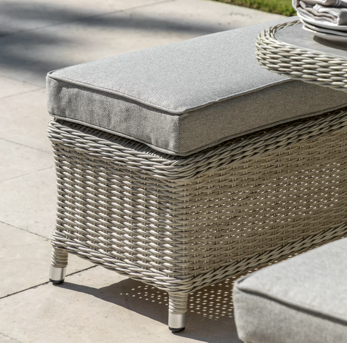 Delfina Dining Set with Fire Pit