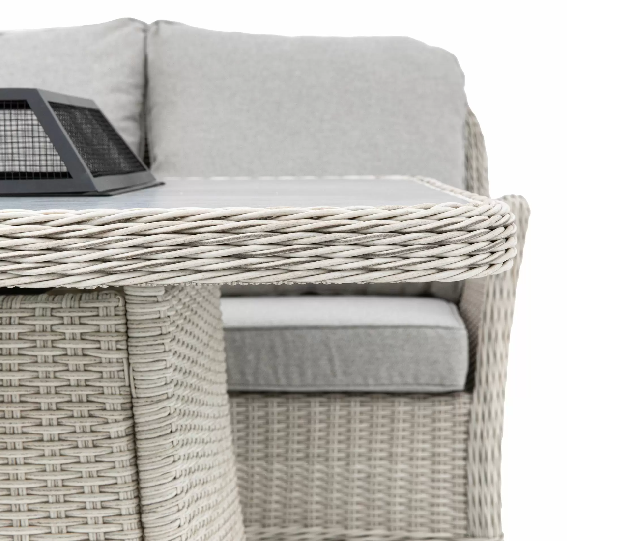 Delfina Dining Set with Fire Pit