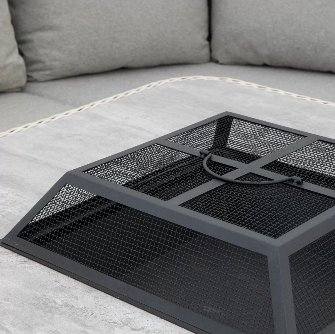 Delfina Dining Set with Fire Pit