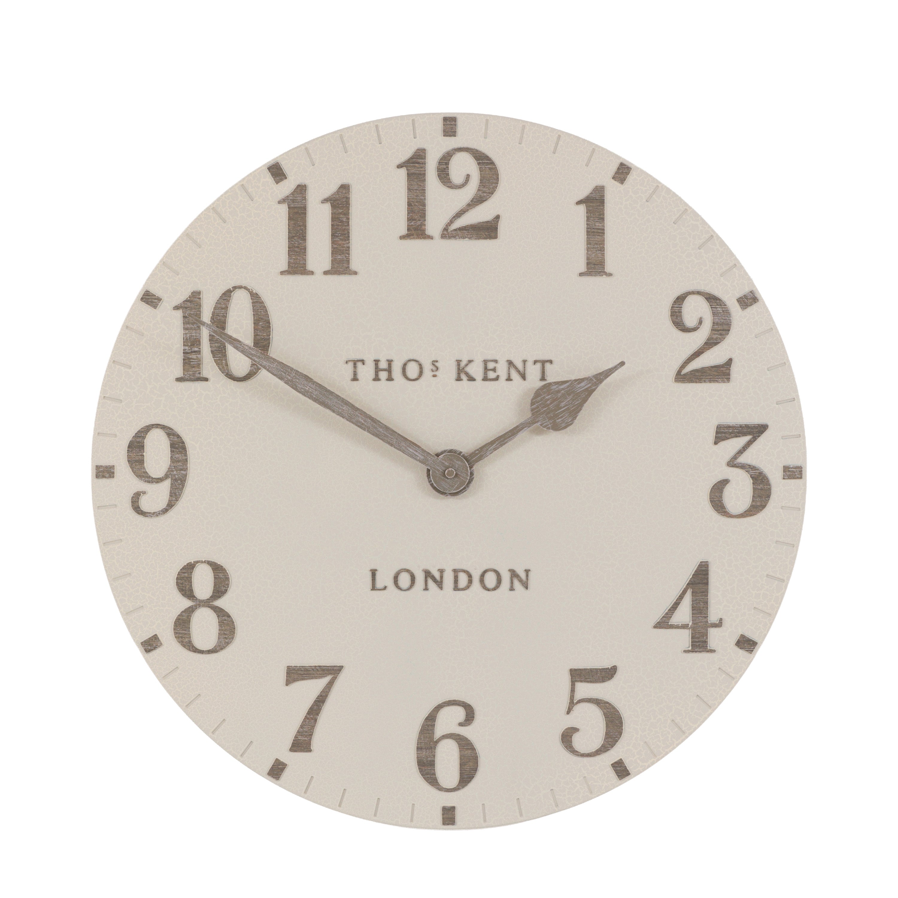 Outdoor Wall Clock Arabic Crackle 20in