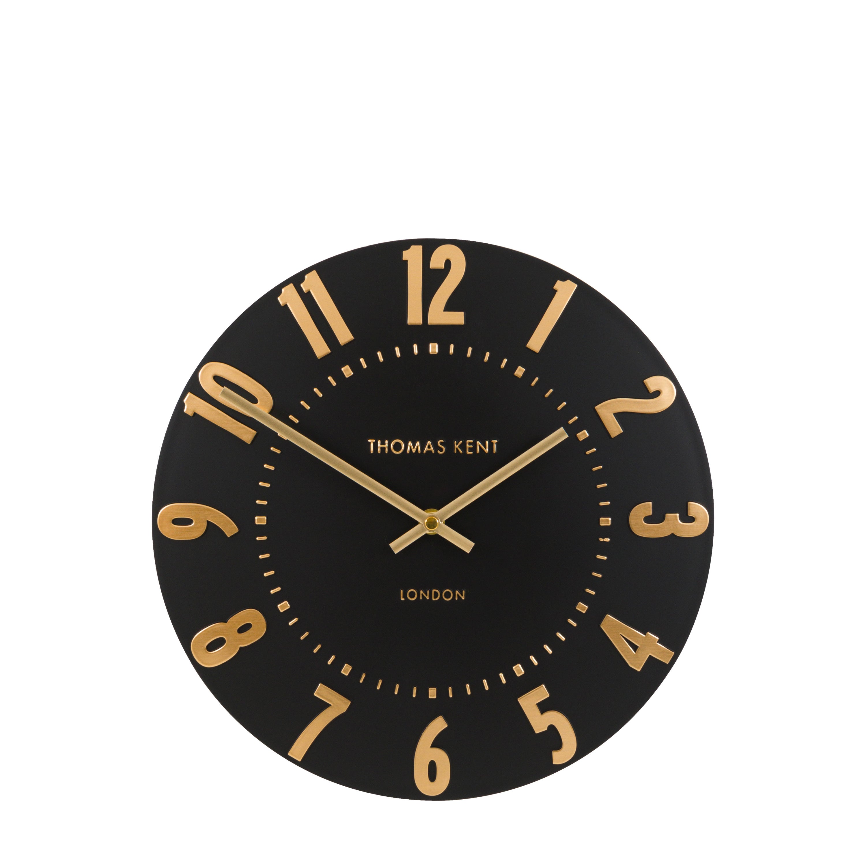Mulberry Wall Clock Noir 12in