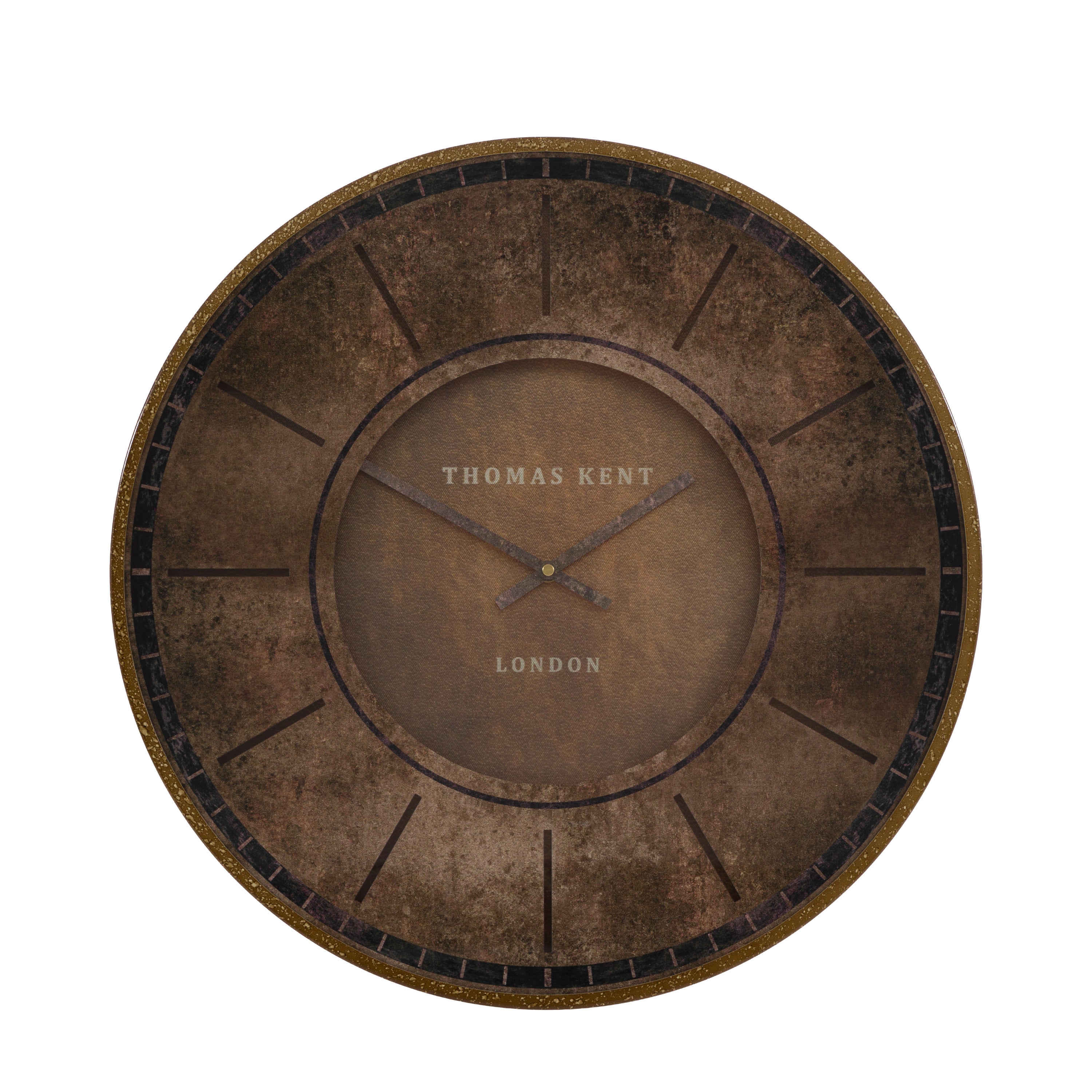 Florentine Wall Clock Leather 21in