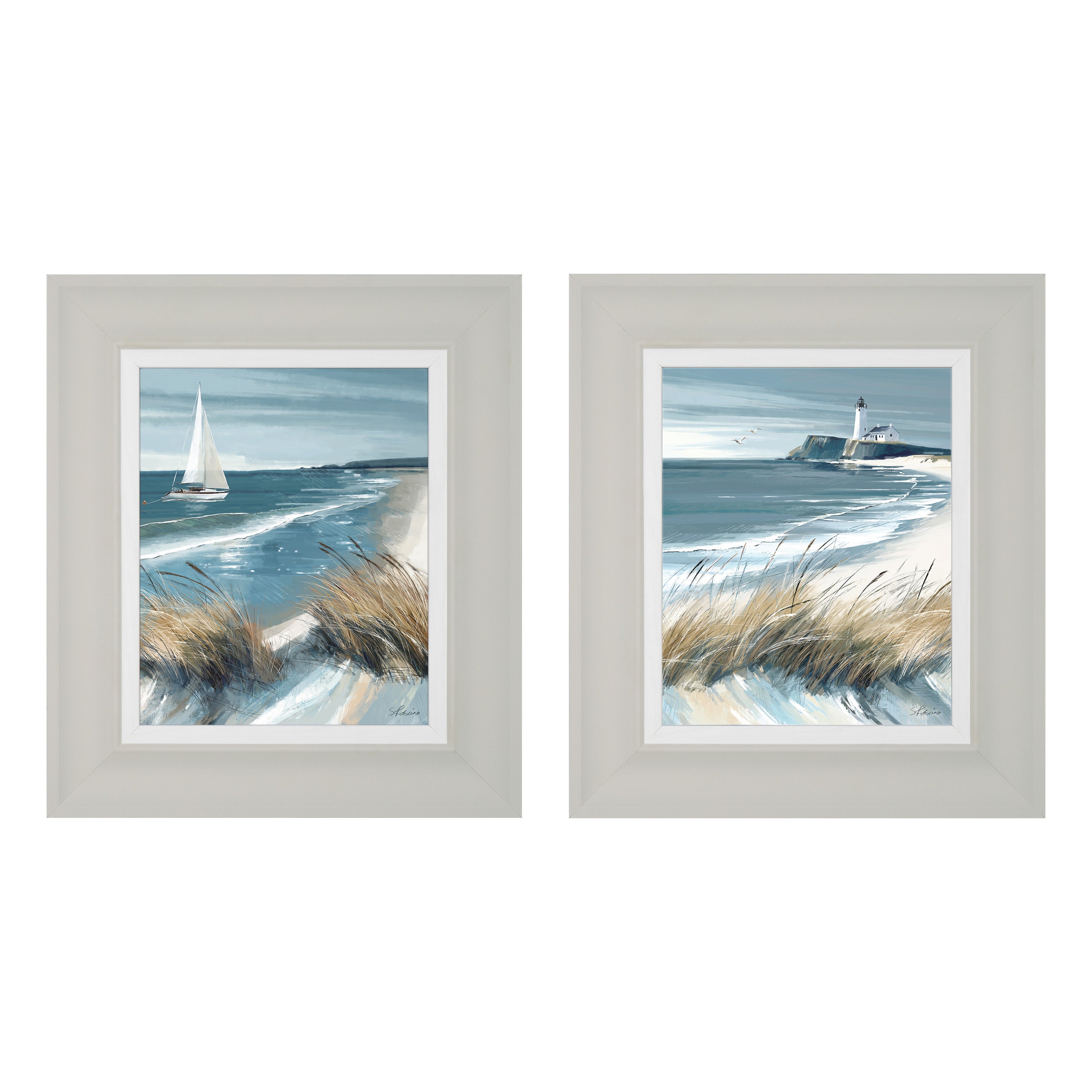 White Sails & Making Waves S/2 Canvas