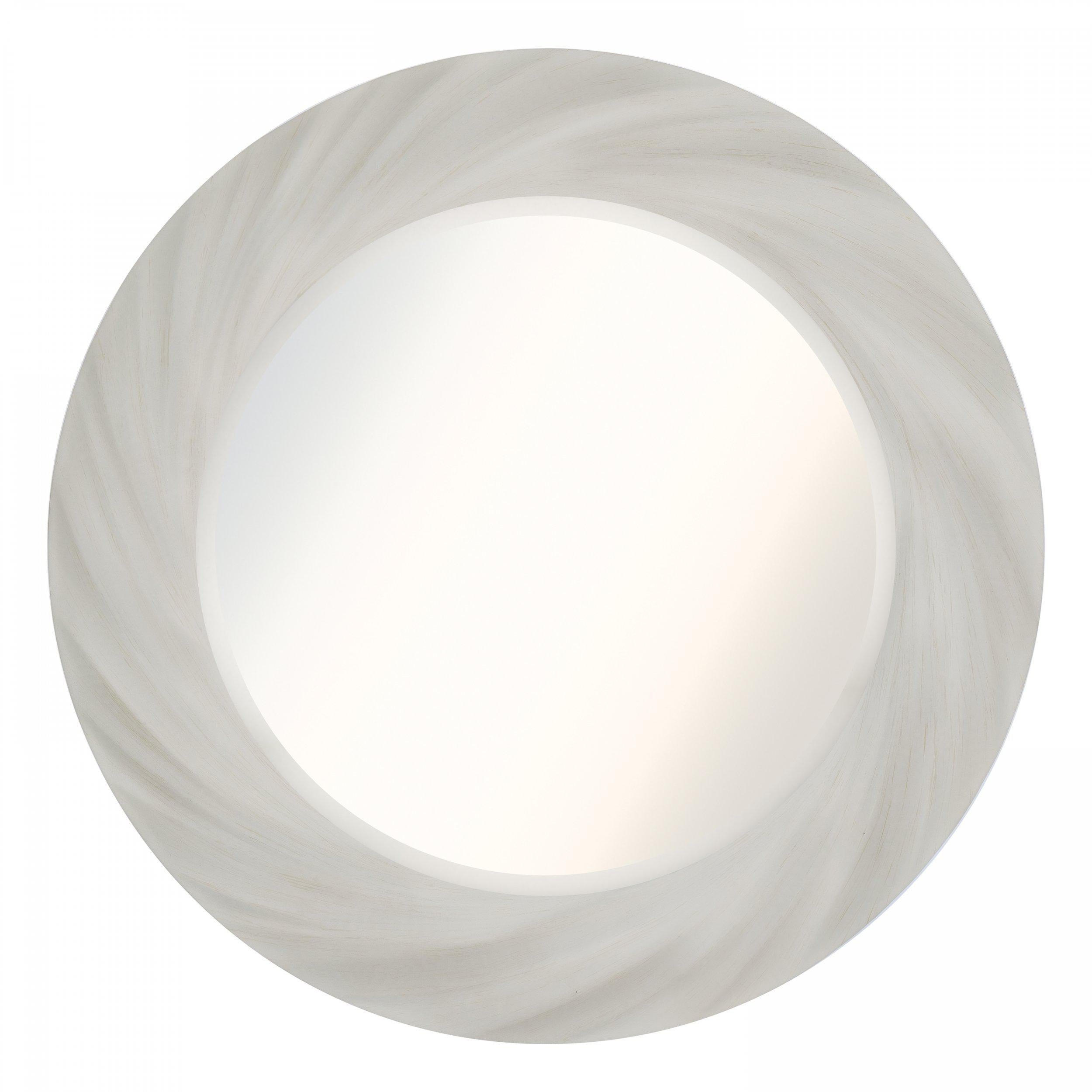 Barley Twist Mirror Off White