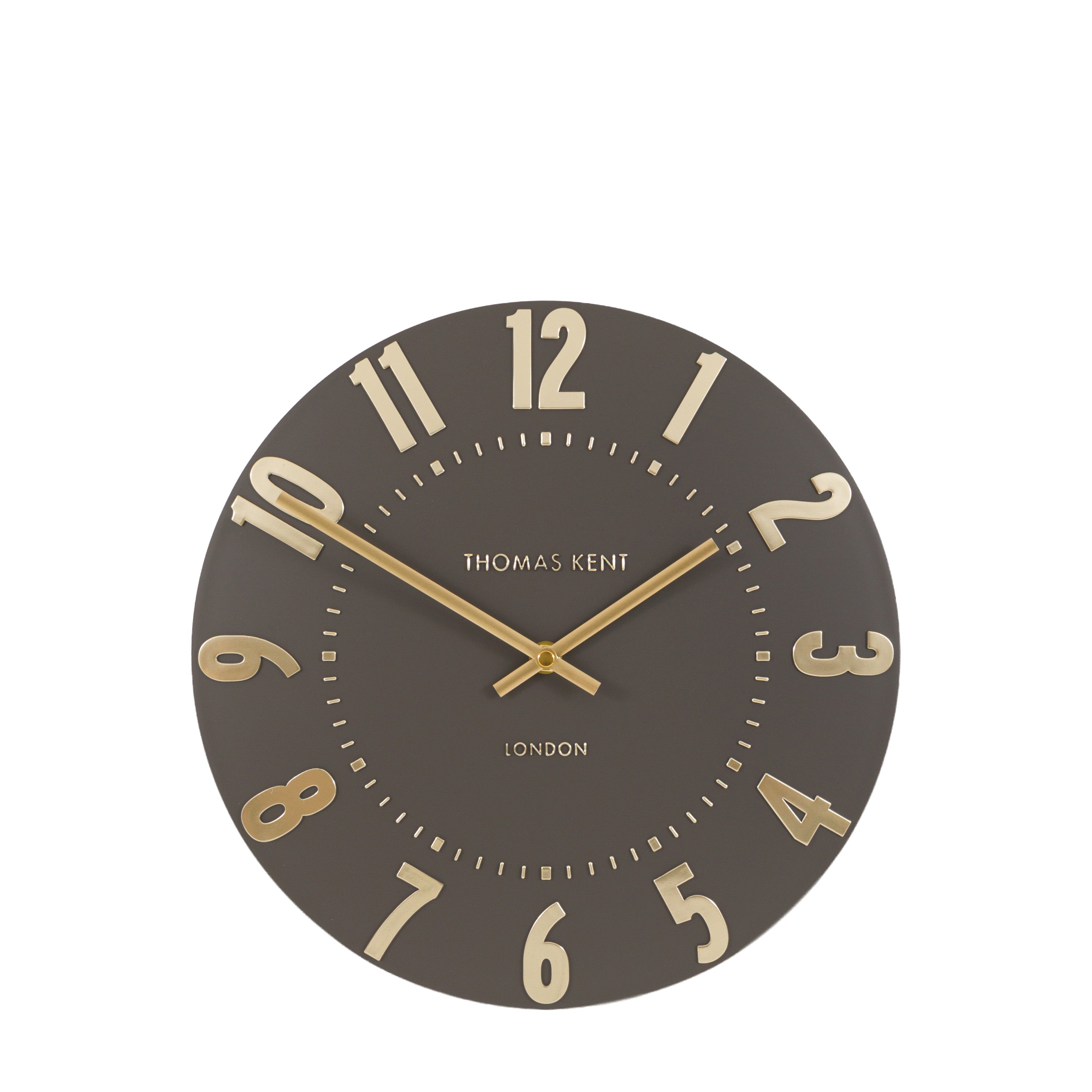 Mulberry Wall Clock Espresso 12in