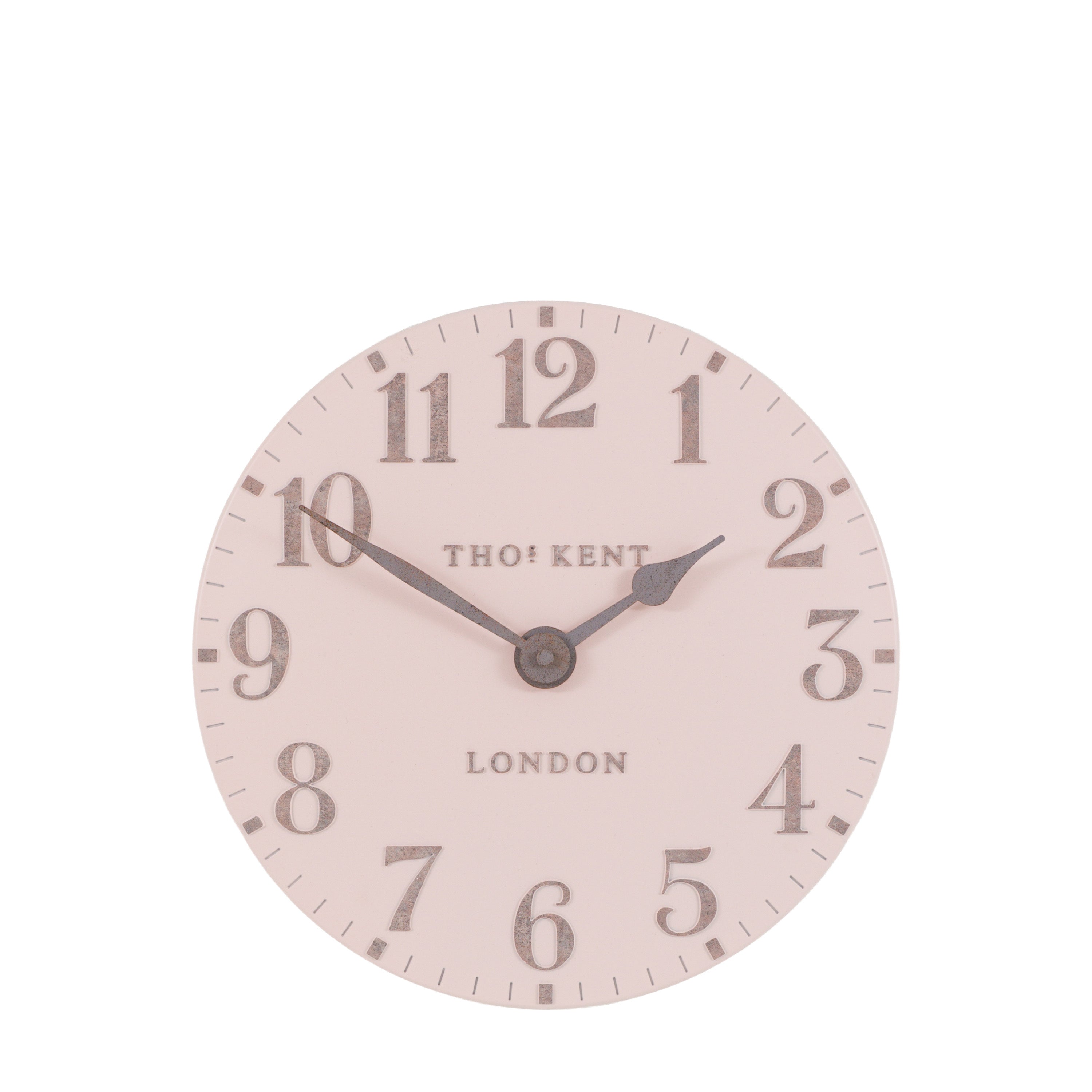 Arabic Wall Clock Shy Pink 12in