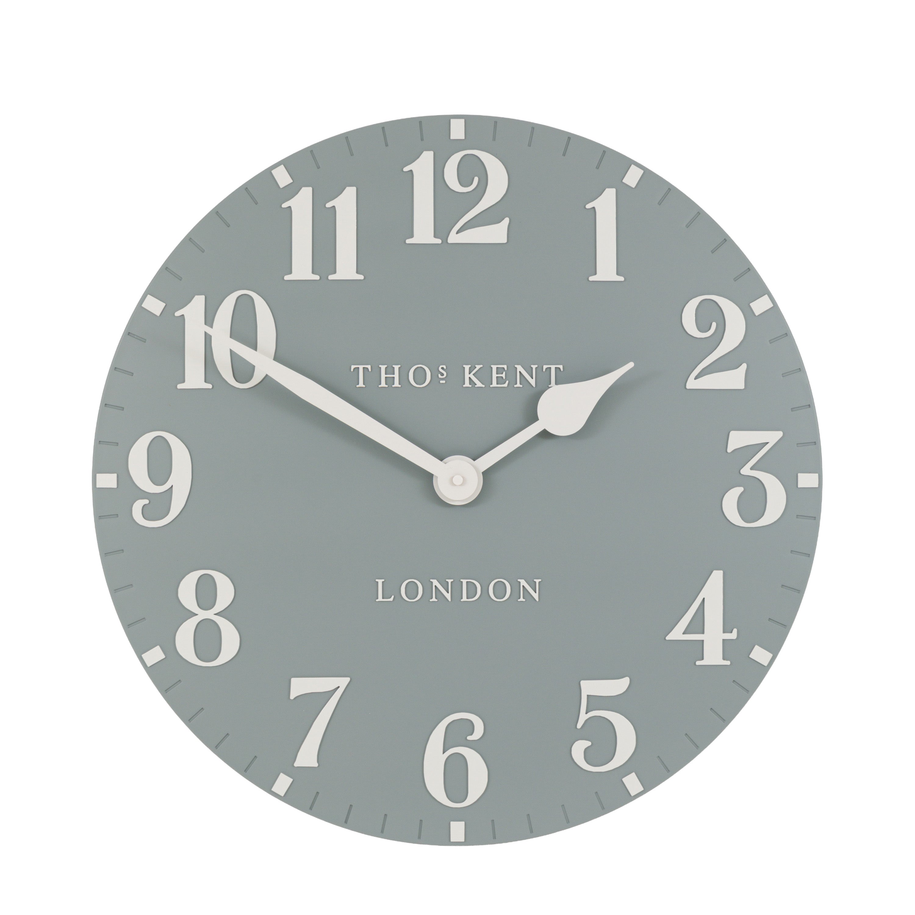 Arabic Wall Clock Flax Blue 20in