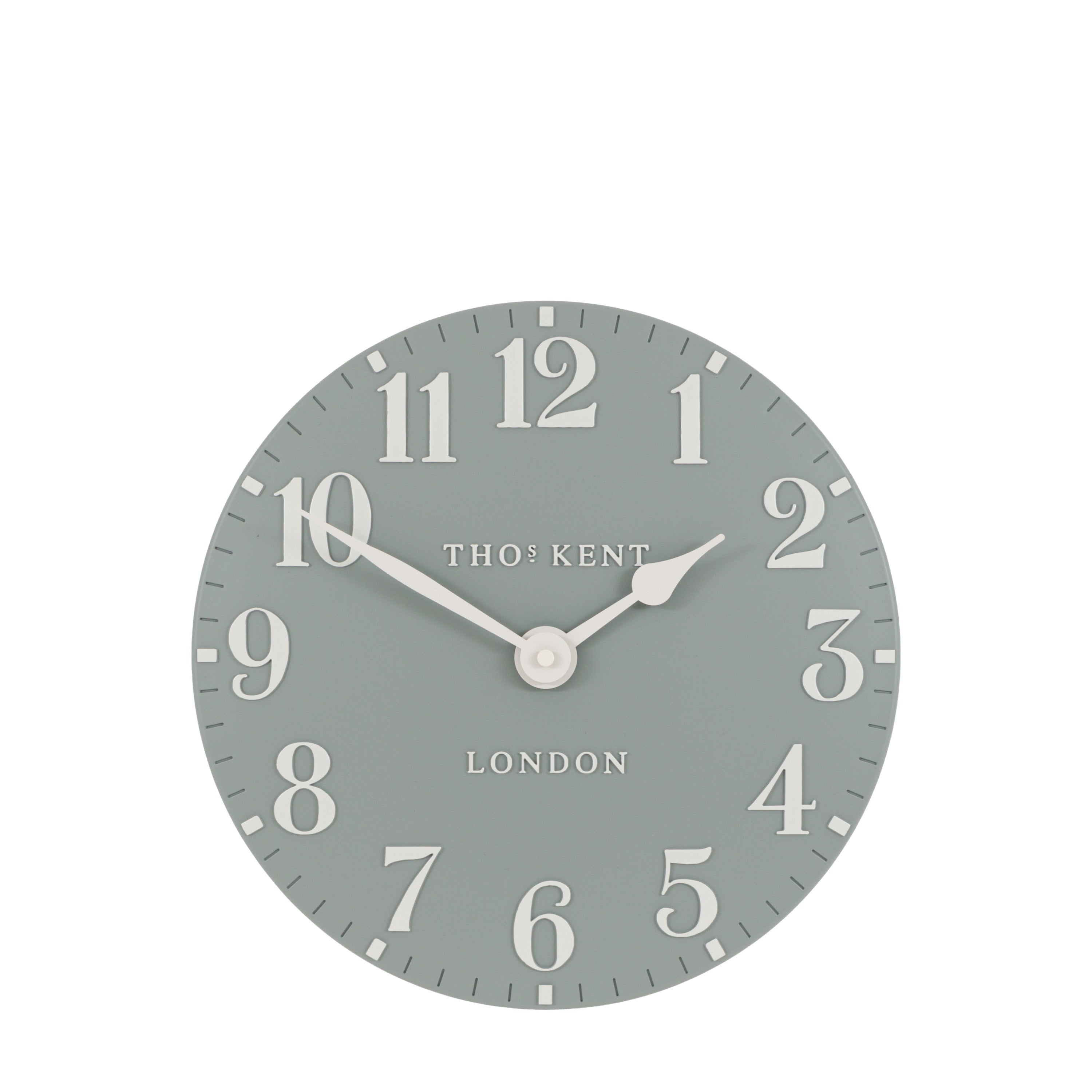 Arabic Wall Clock Flax Blue 12in