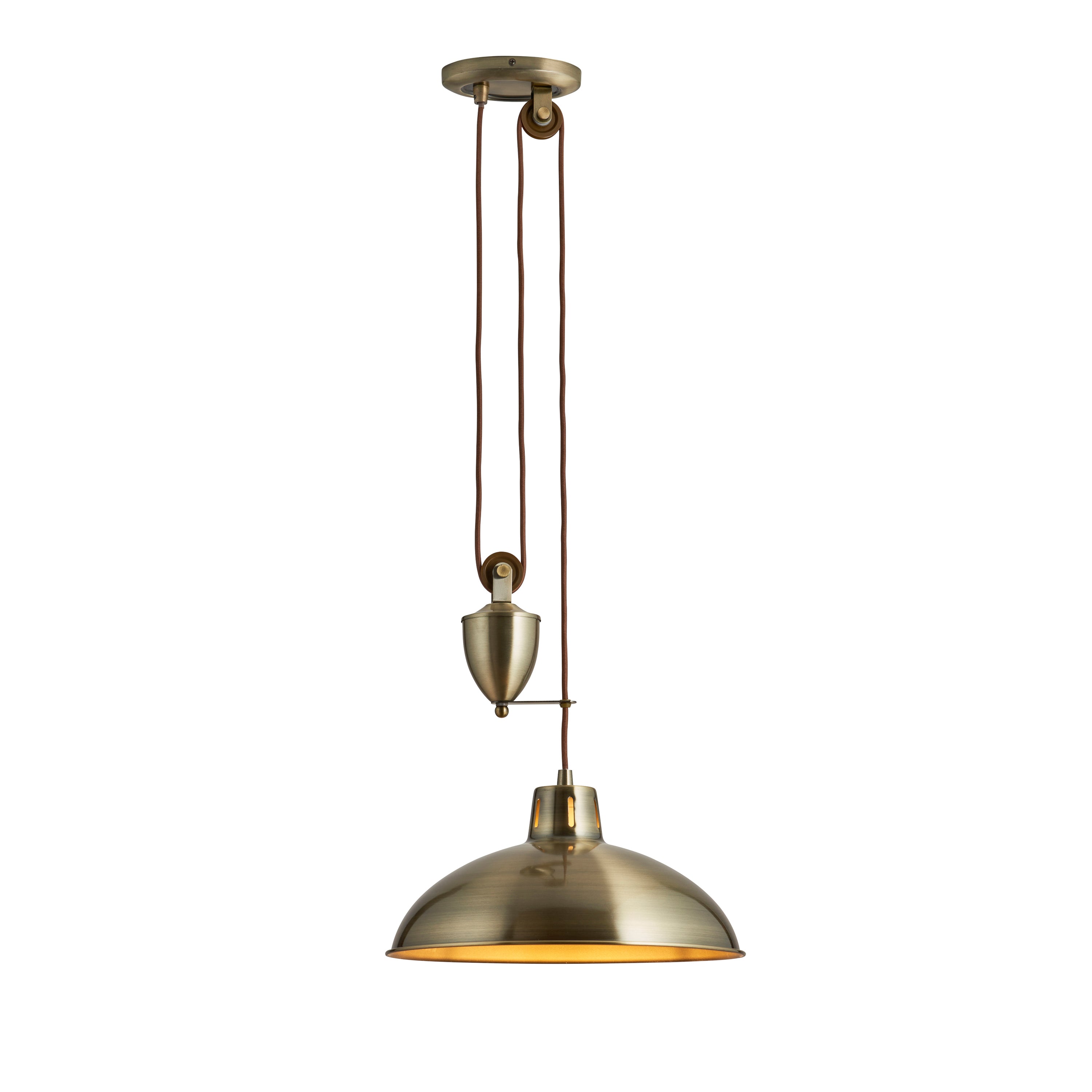 Polka Pendant Light Antique Brass - Steel | Migo Interiors