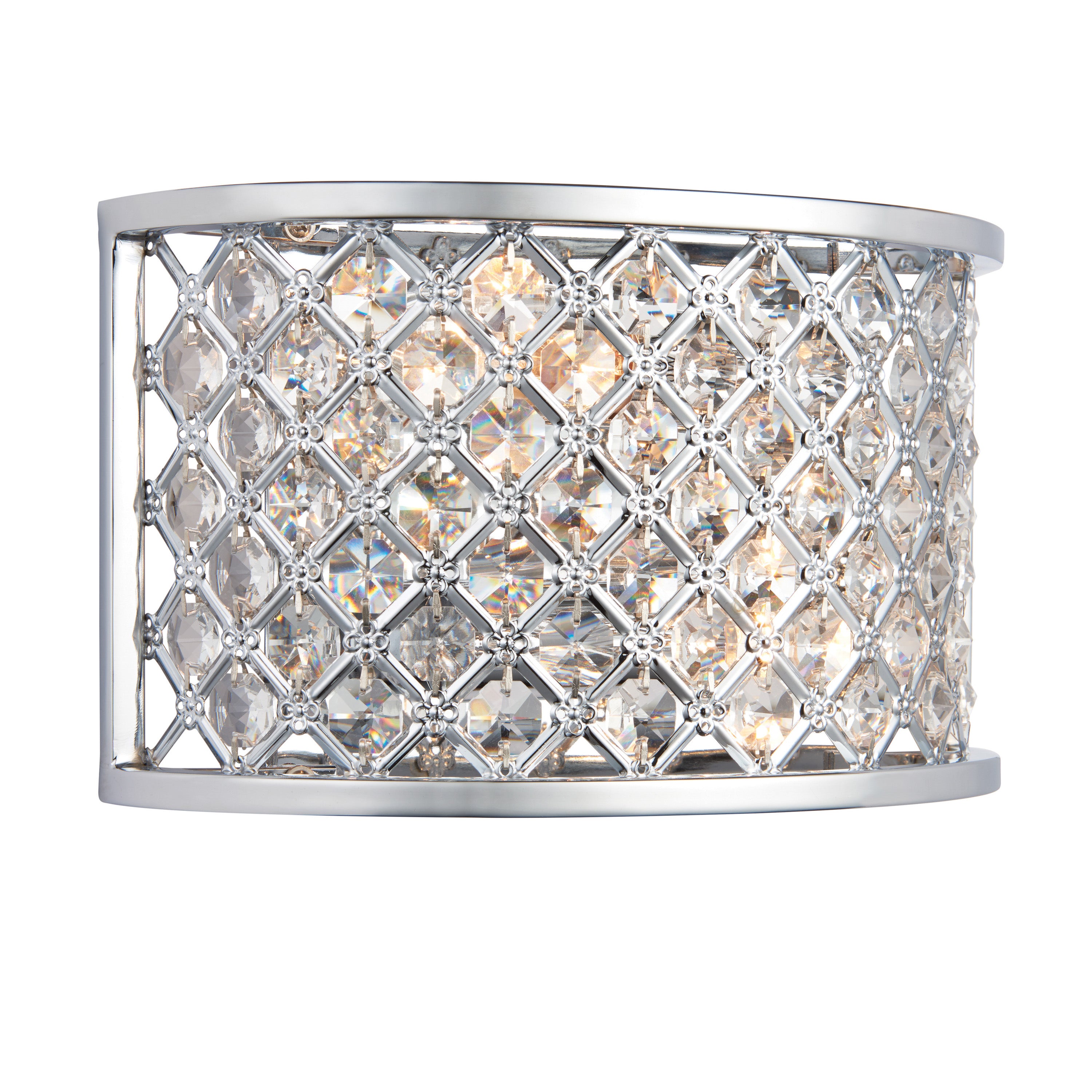 Hudson Wall Light Chrome - Crystal Glass / Steel | Migo Interiors