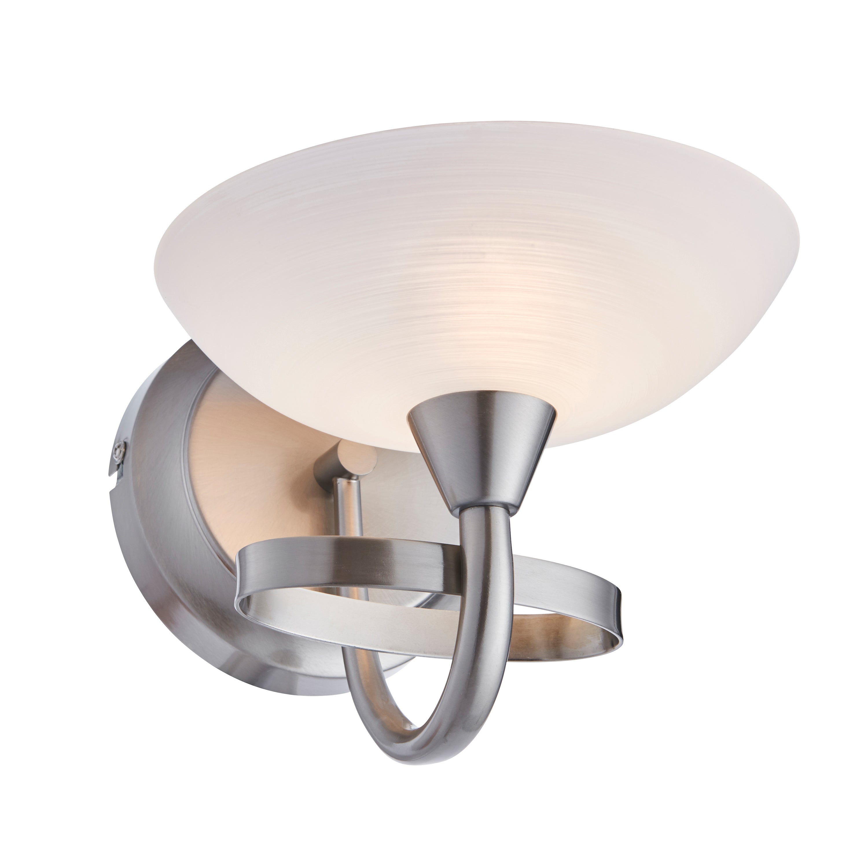 Cagney Wall Light Satin Chrome - Glass / Steel | Migo Interiors