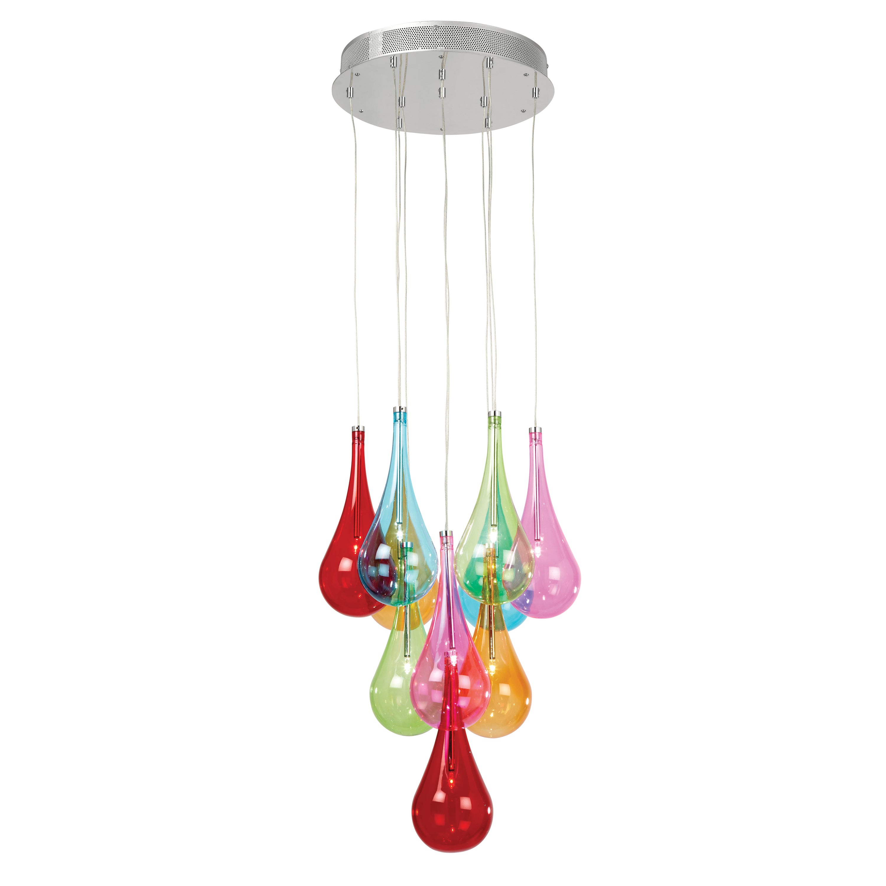 Niro 10 Pendant Light - Glass / Steel | Migo Interiors
