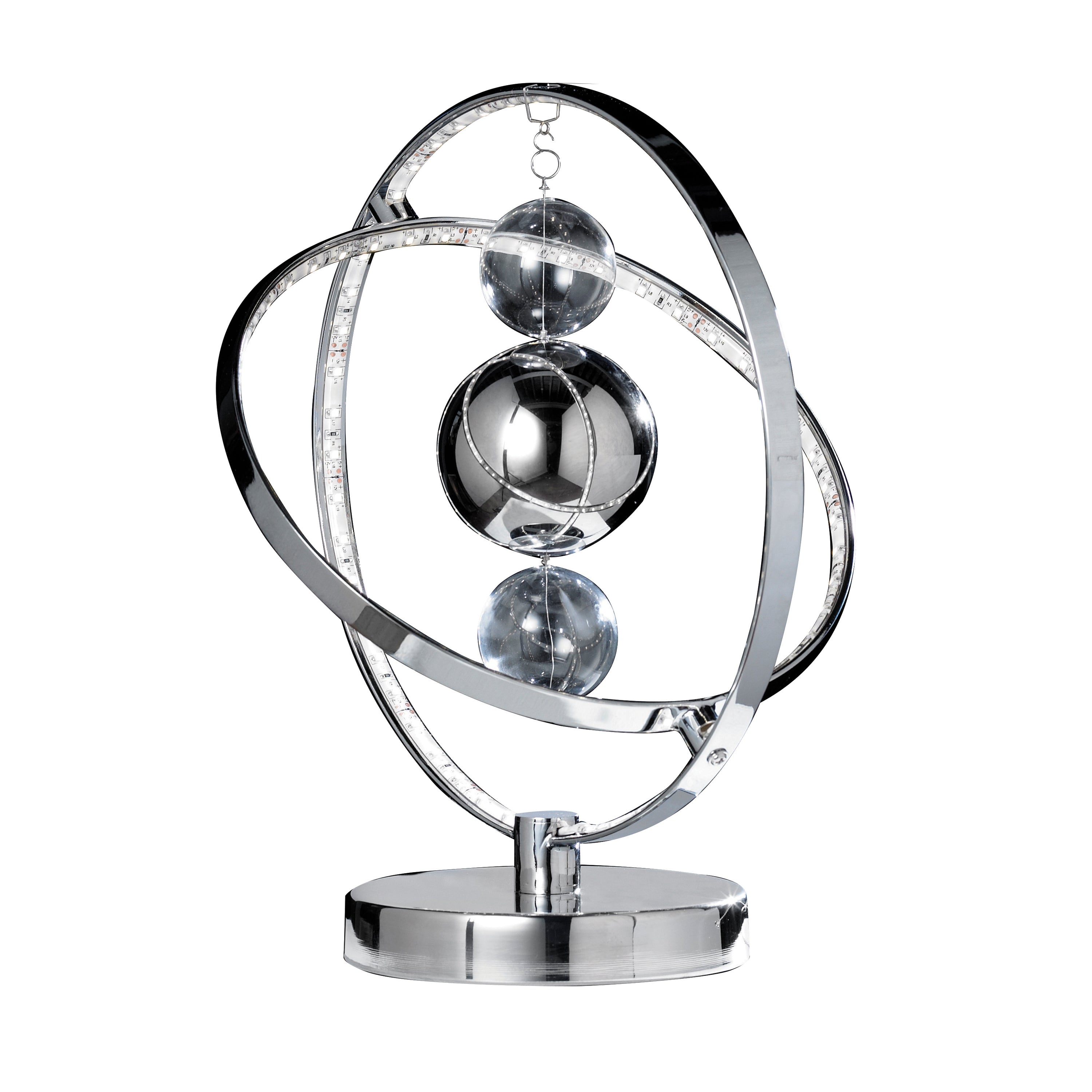 Muni Table Lamp Chrome - Glass / Steel | Migo Interiors