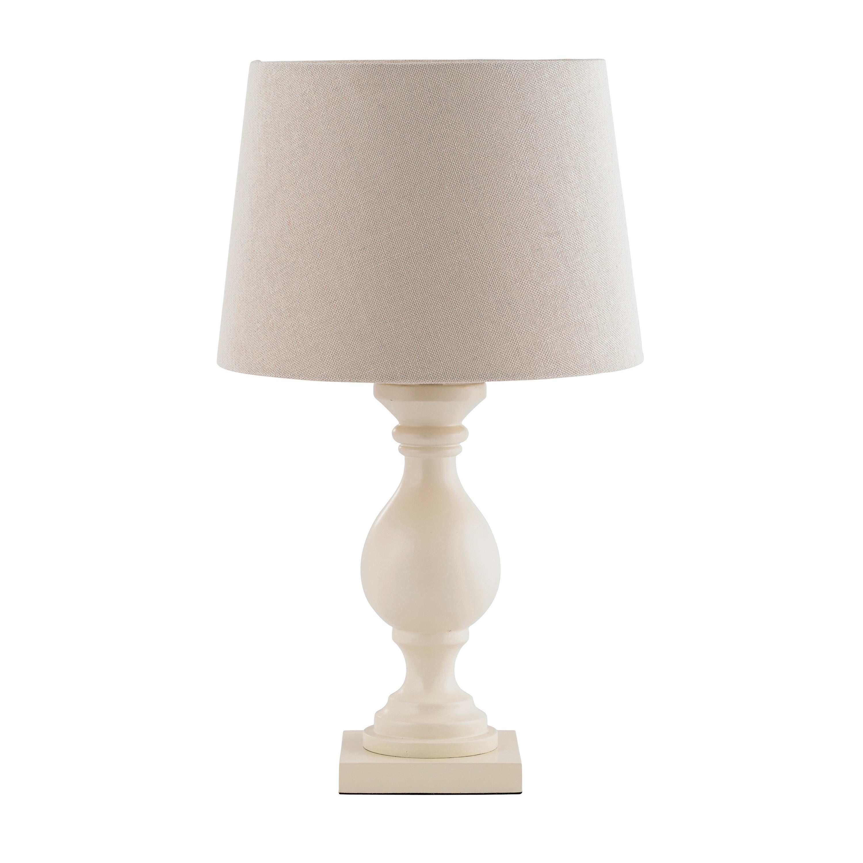 Marsham Table Lamp Ivory - Fabric / Wood | Migo Interiors