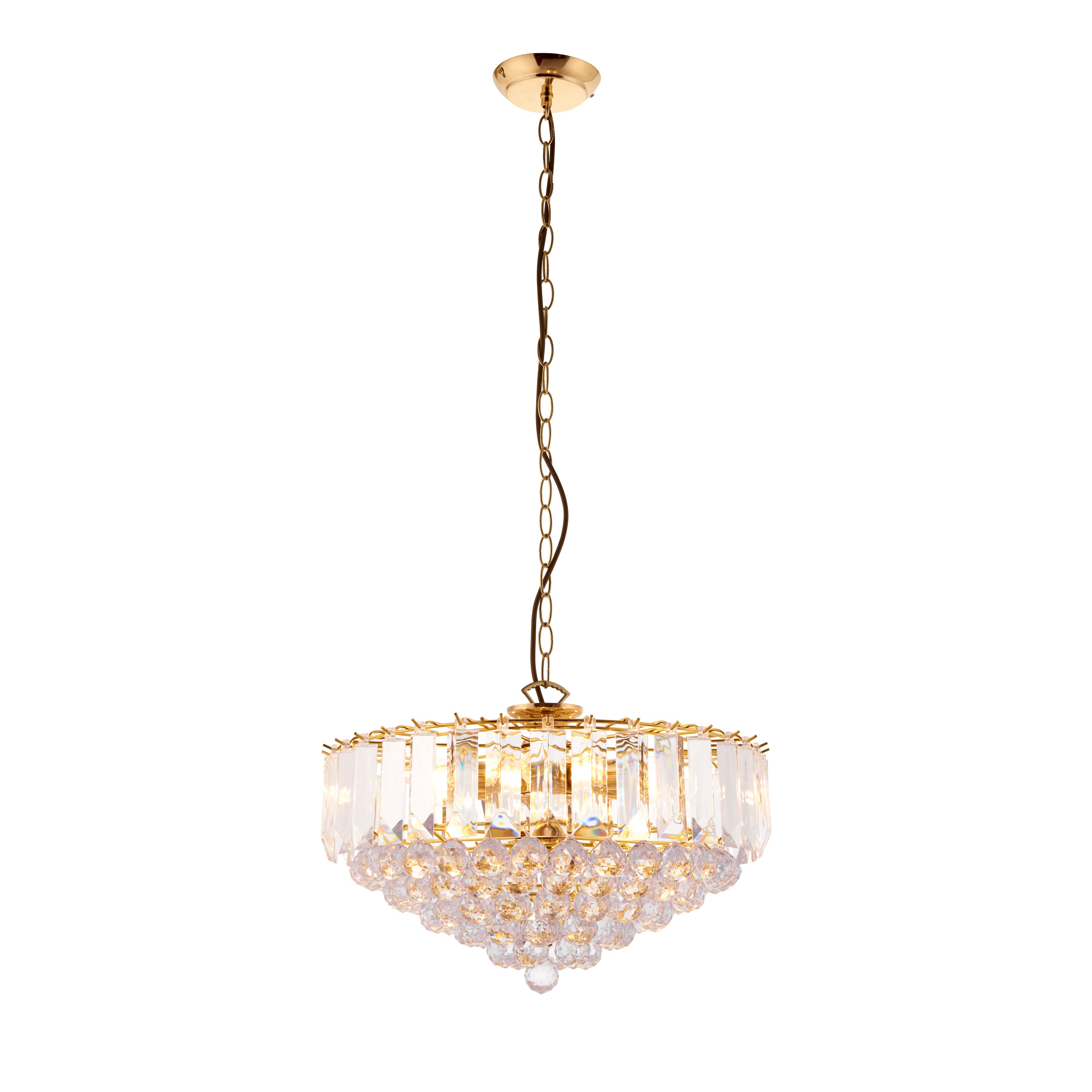 Fargo 6 Pendant Light Brass - Acrylic / Steel | Migo Interiors