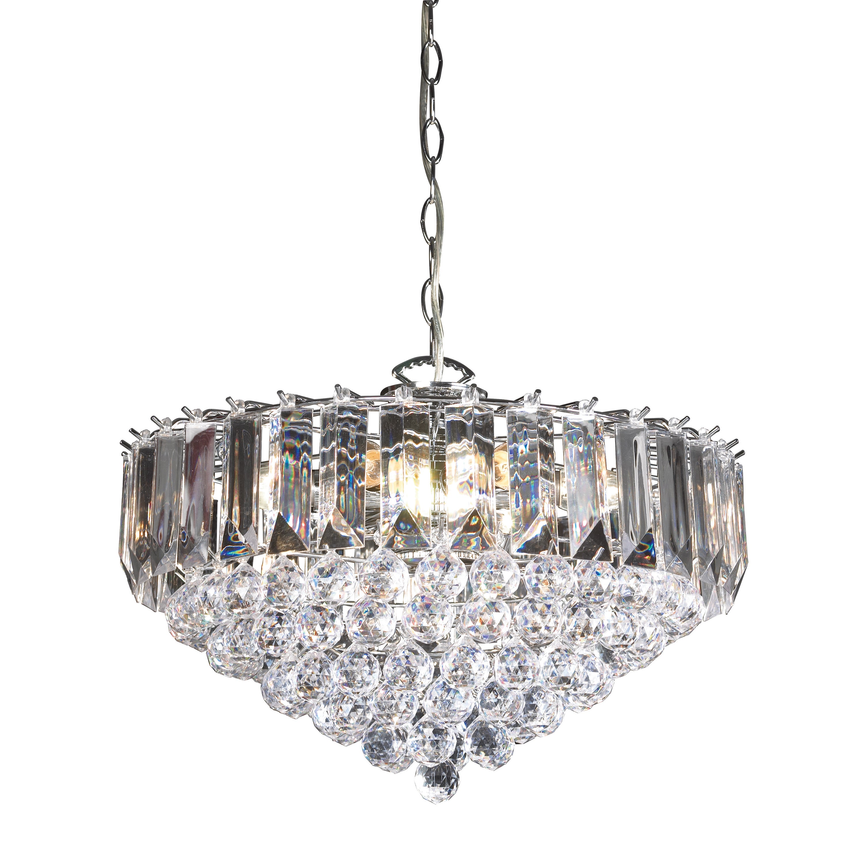 Fargo 6 Pendant Light Chrome - Acrylic / Steel | Migo Interiors