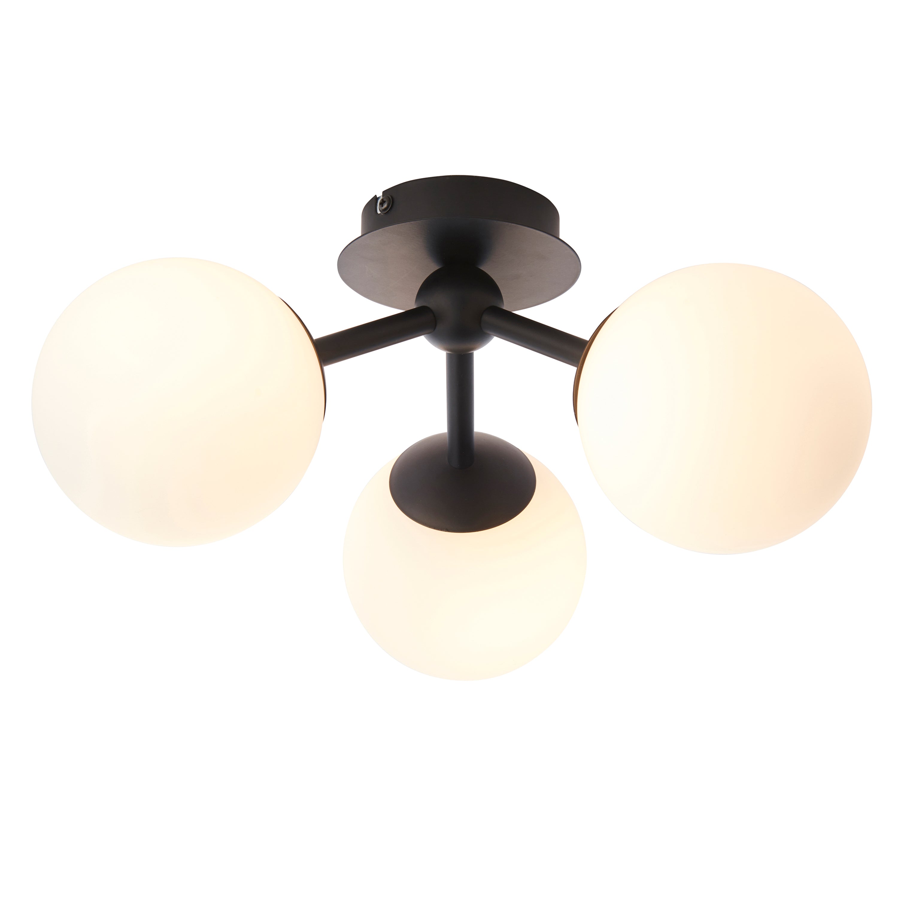 Pulsa Bathroom 3 Ceiling Light Black