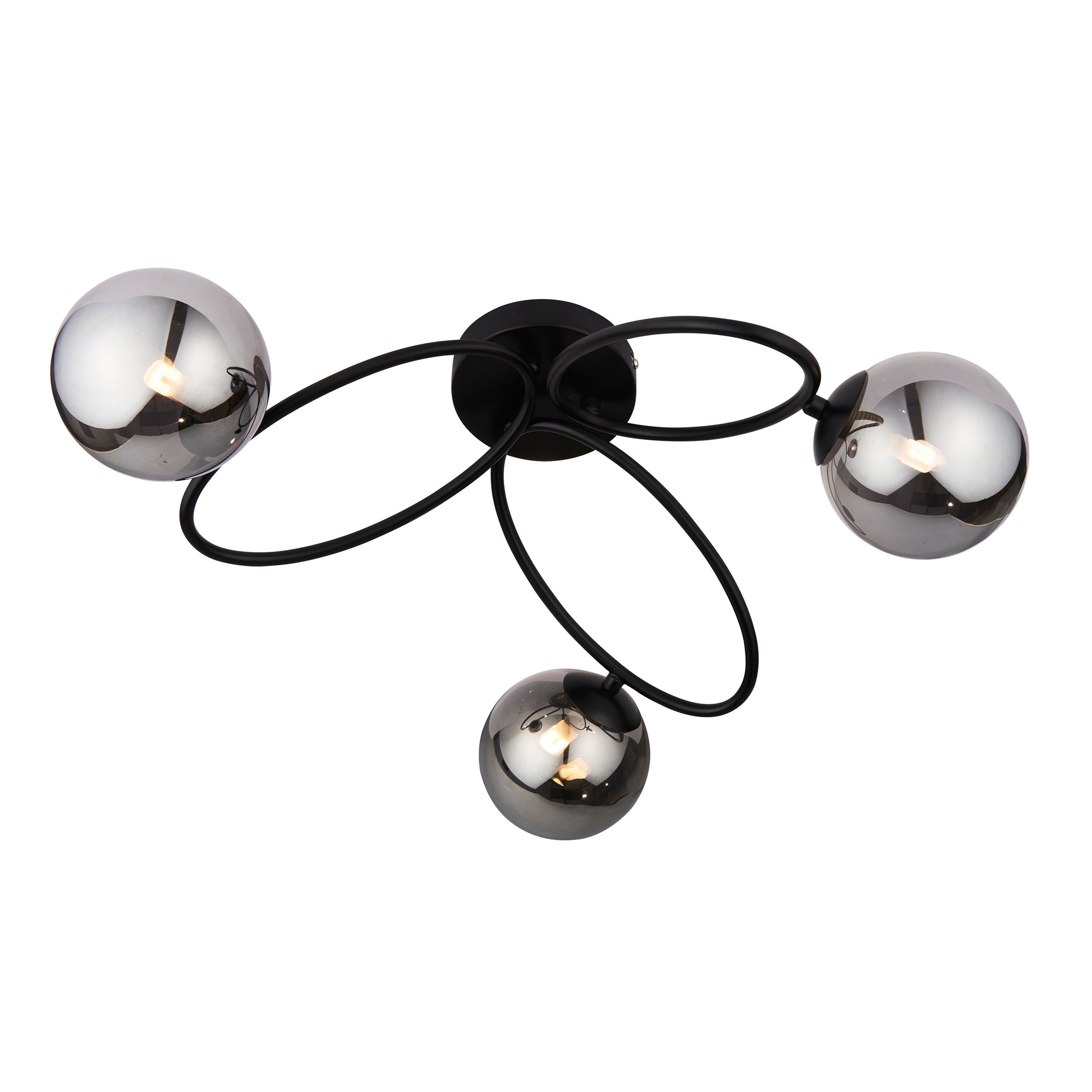 Ellipse 3 Ceiling Light Black