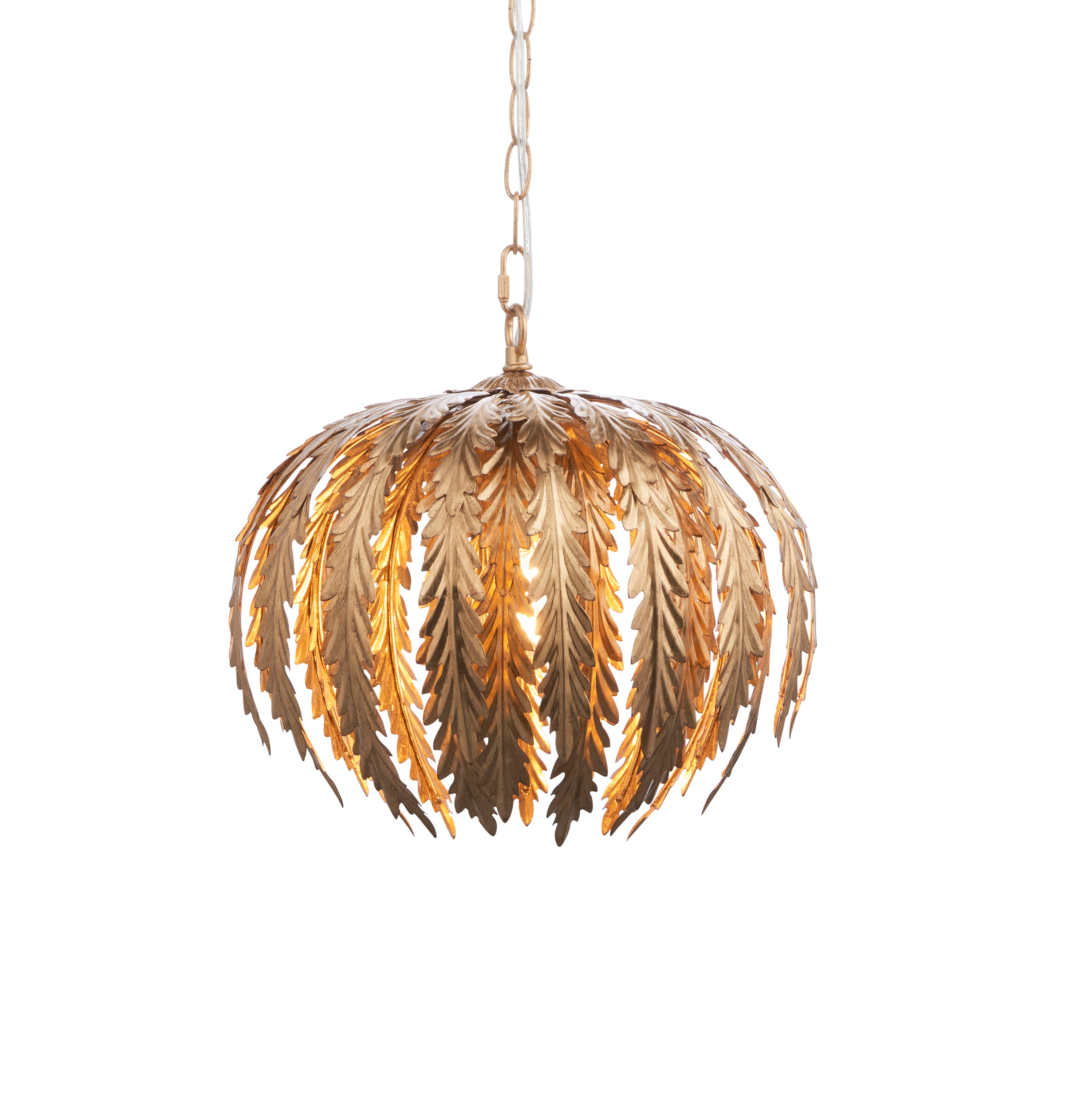 Delphine 1 Pendant Light Gold Leaf - Steel | Migo Interiors