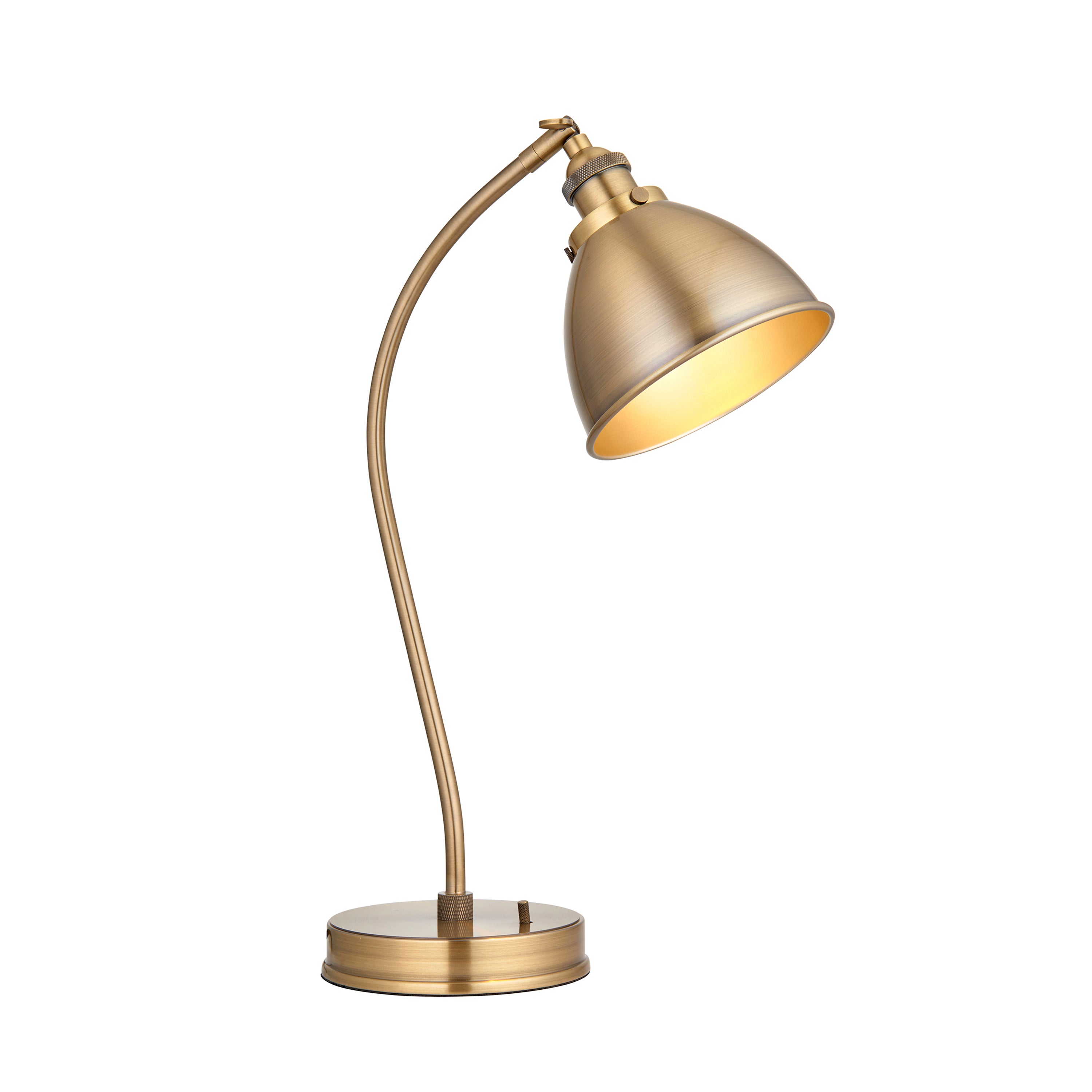Franklin Table Lamp Antique Brass - Steel | Migo Interiors