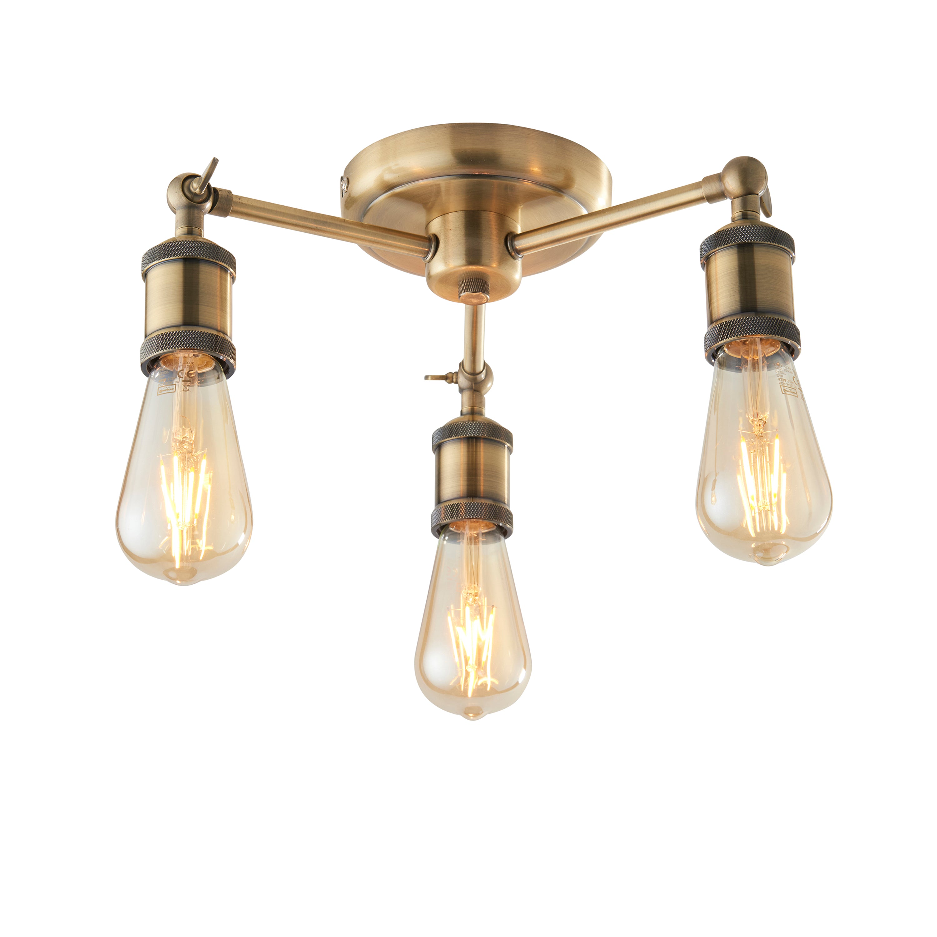 Hal 3 Ceiling Light Antique Brass - Steel | Migo Interiors