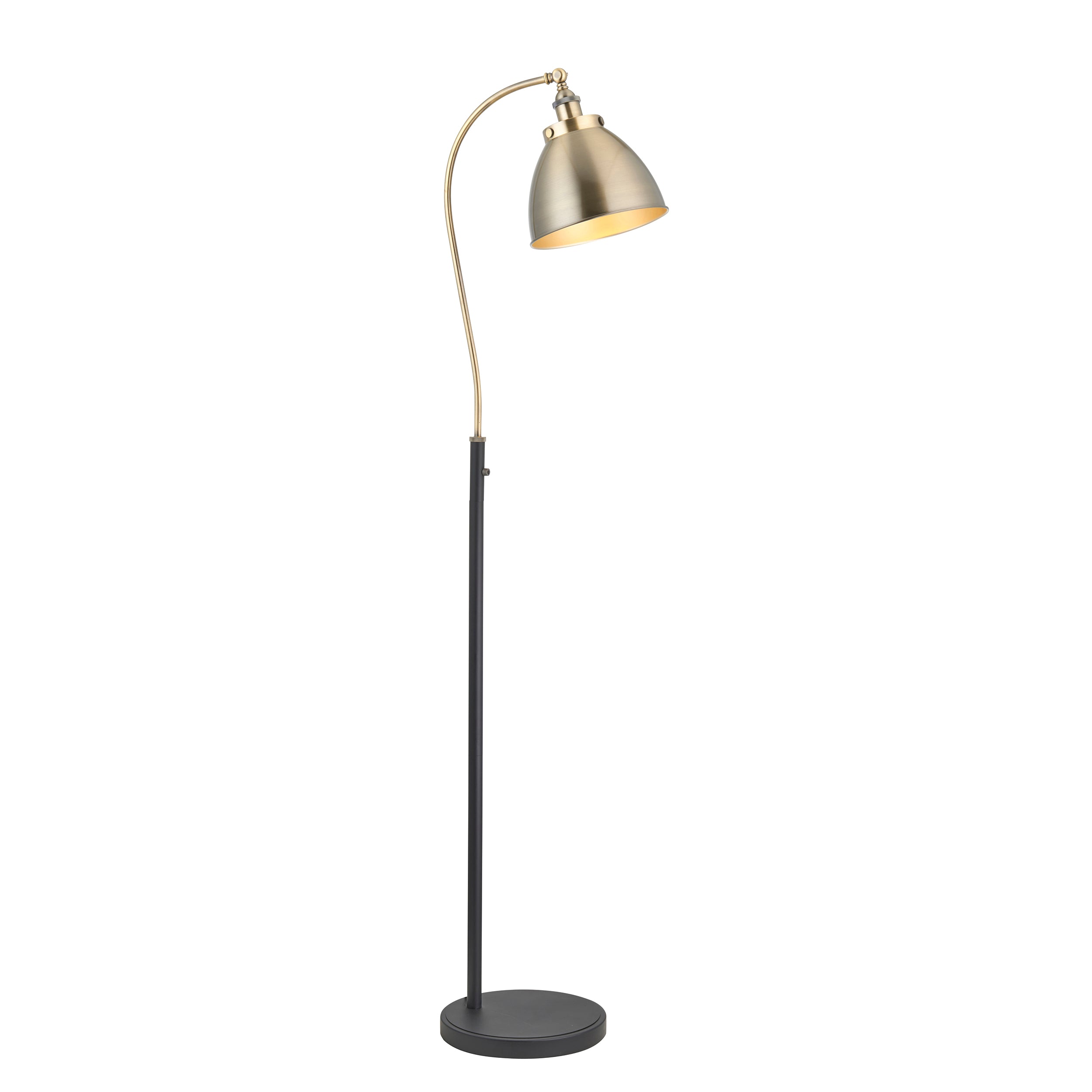 Franklin Floor Lamp Antique Brass - Steel | Migo Interiors