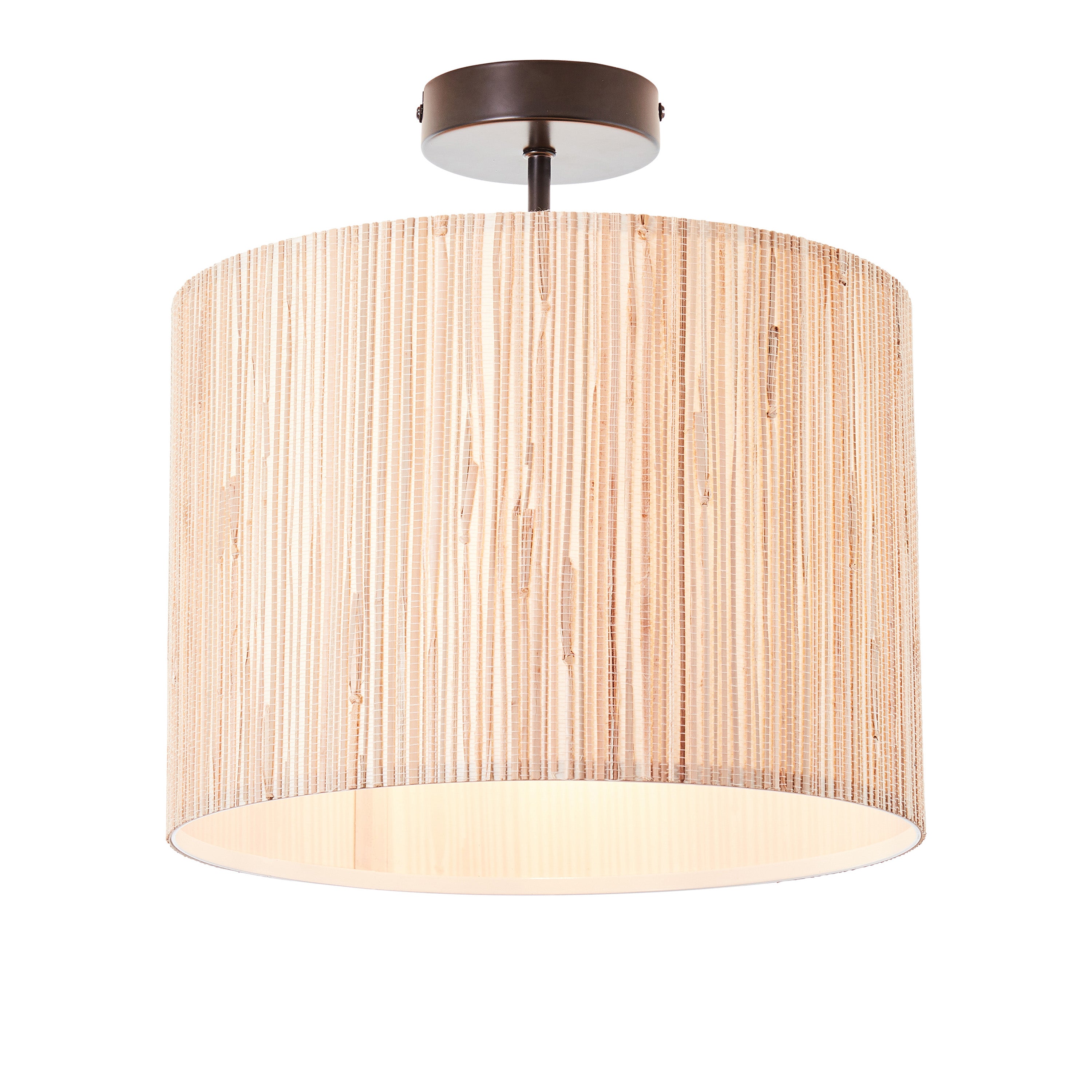 Longshore Ceiling Light - Steel / Seagrass | Migo Interiors