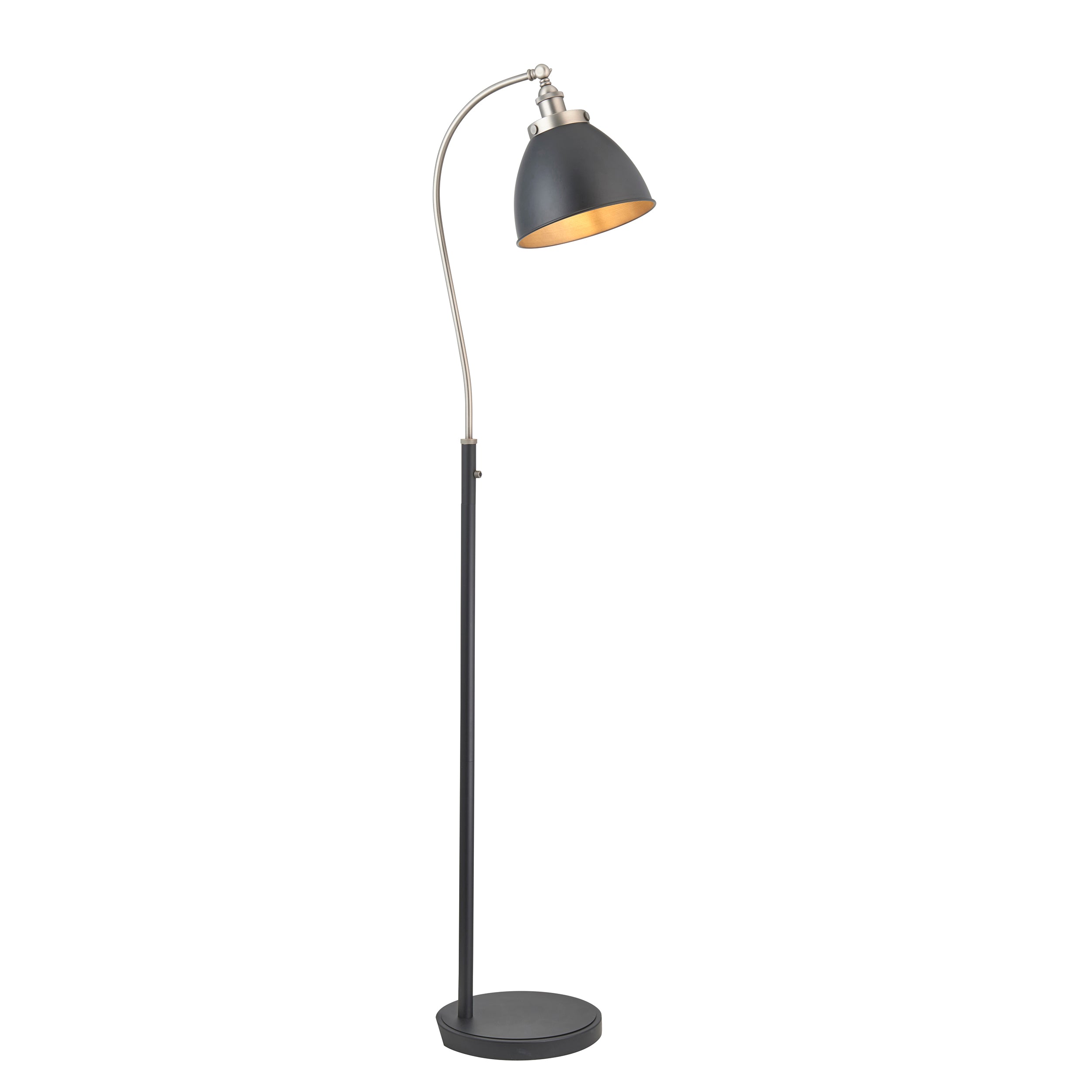Franklin Floor Lamp Pewter - Glass / Steel | Migo Interiors