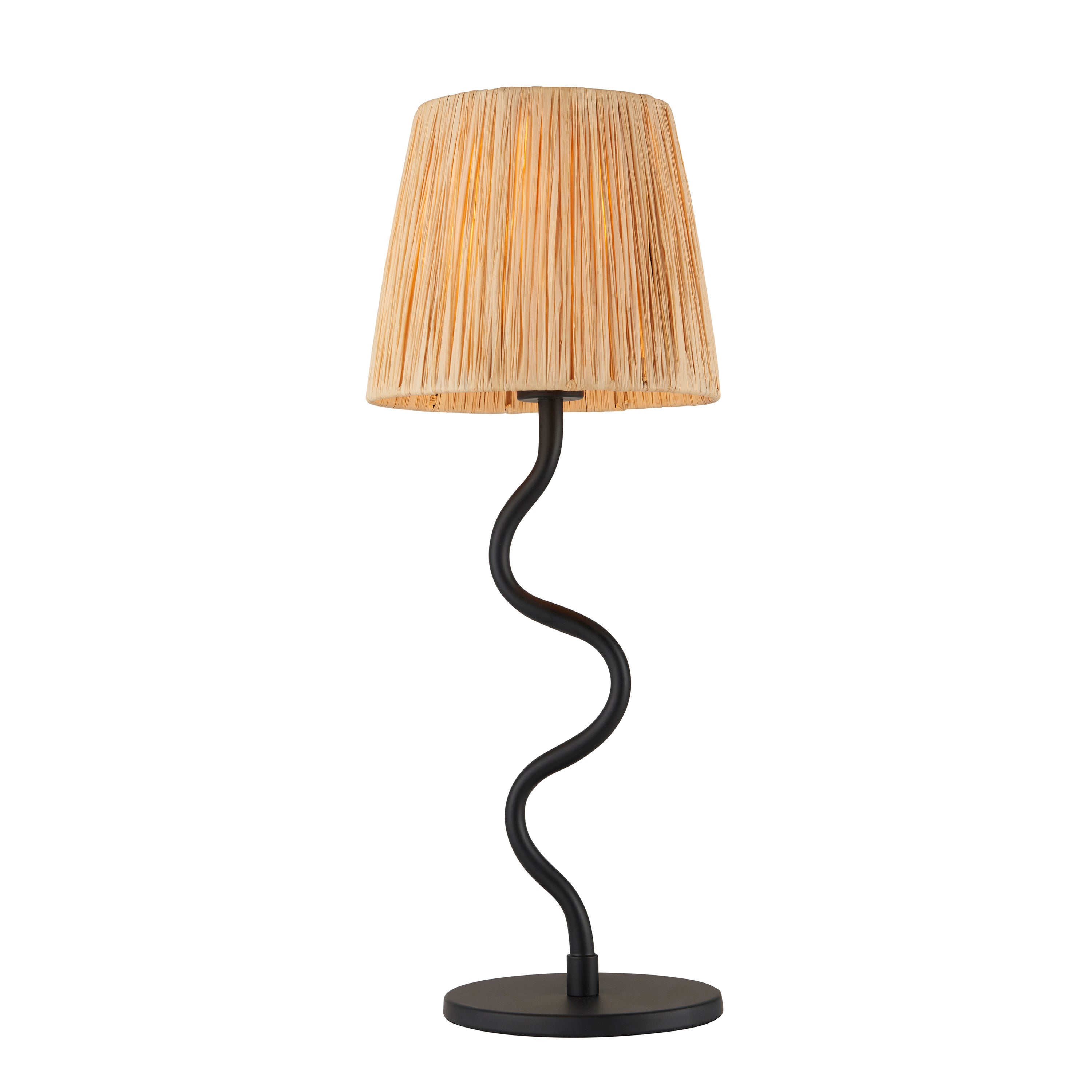 Wriggle Table Lamp - Fabric / Steel / Glass | Migo Interiors