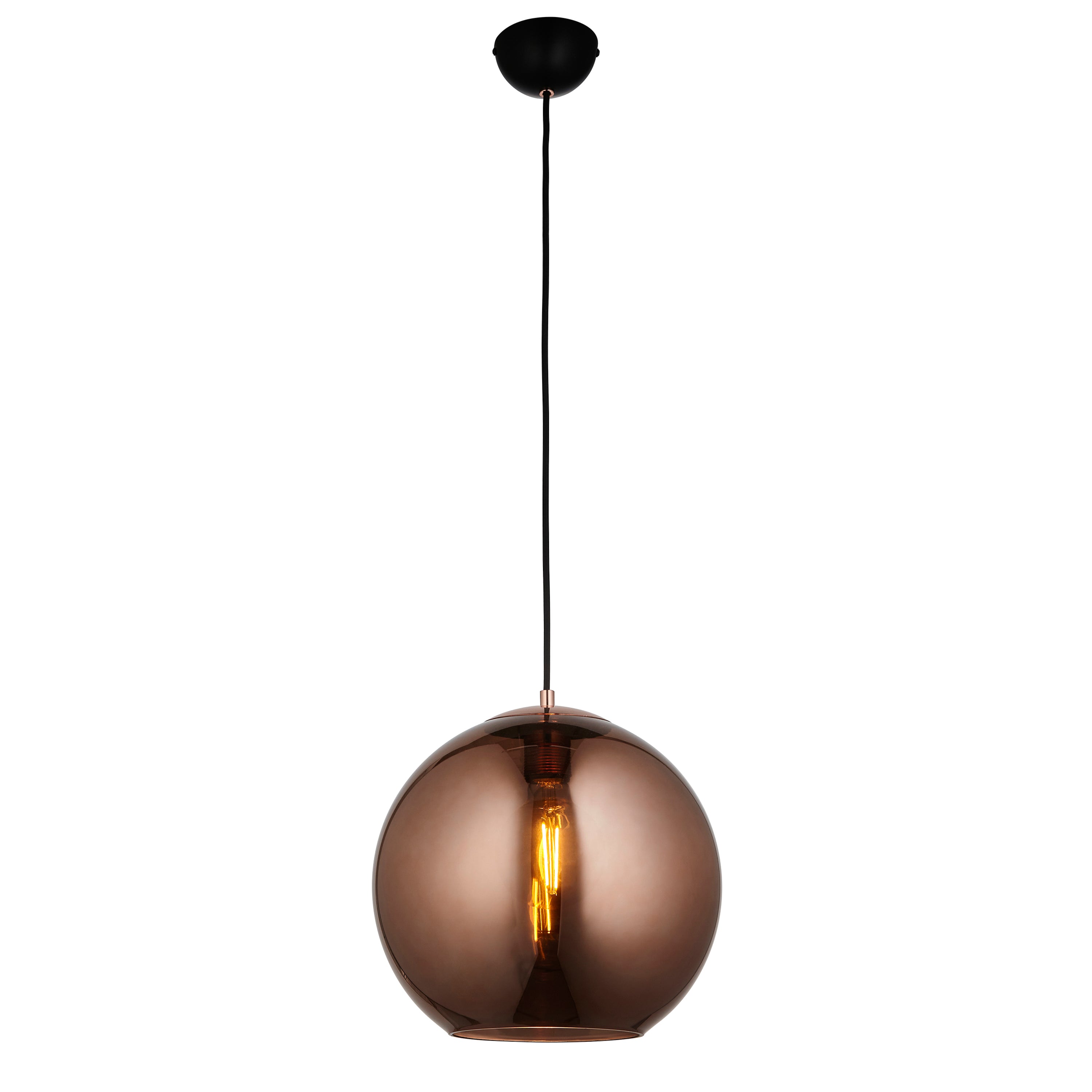 Boli 1 Pendant Light - Steel / Glass | Migo Interiors