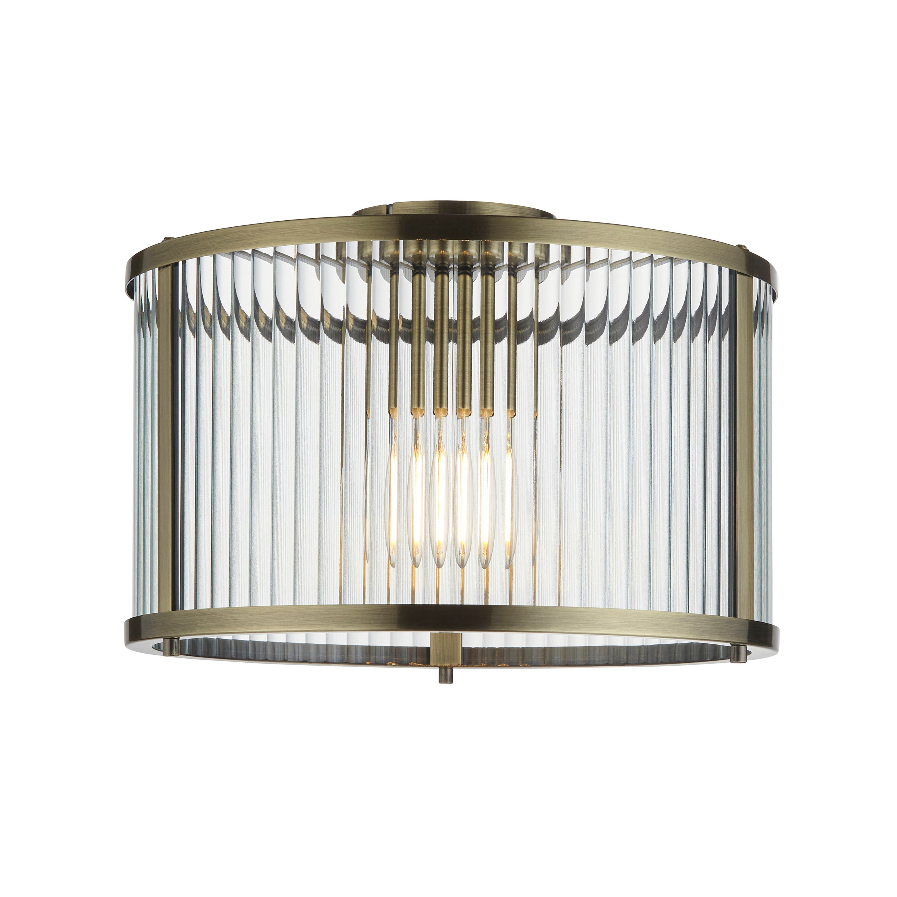 Ridgeton 1 Ceiling Light - Steel / Glass | Migo Interiors