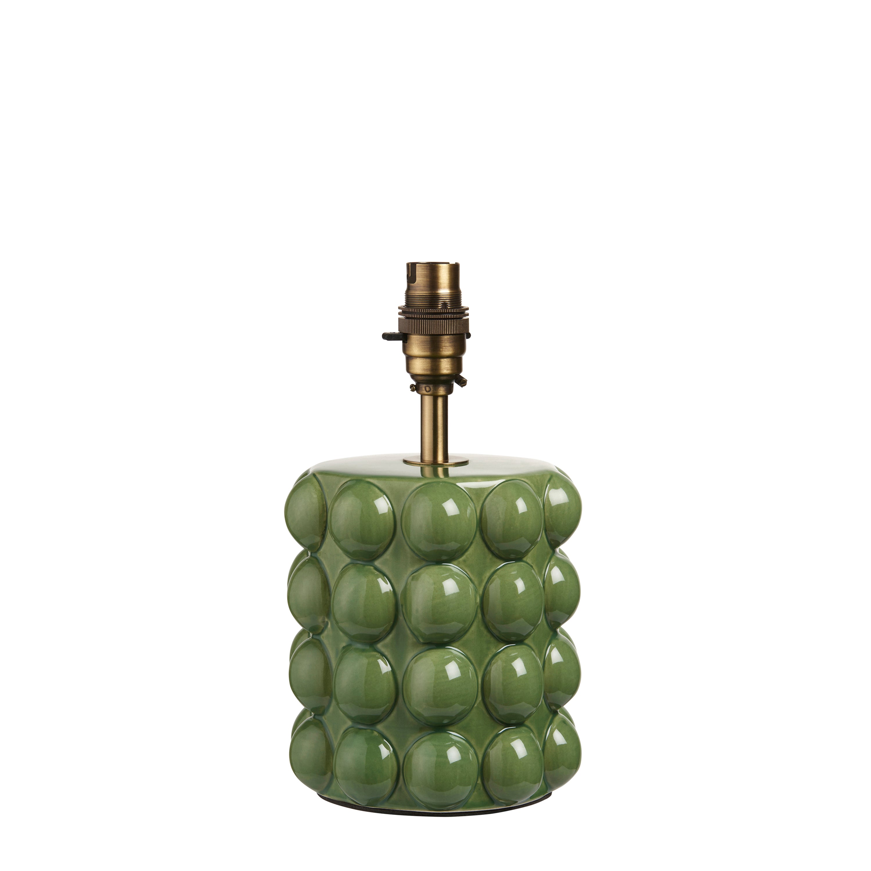 Bobble Table Lamp Base Olive Green Glaze