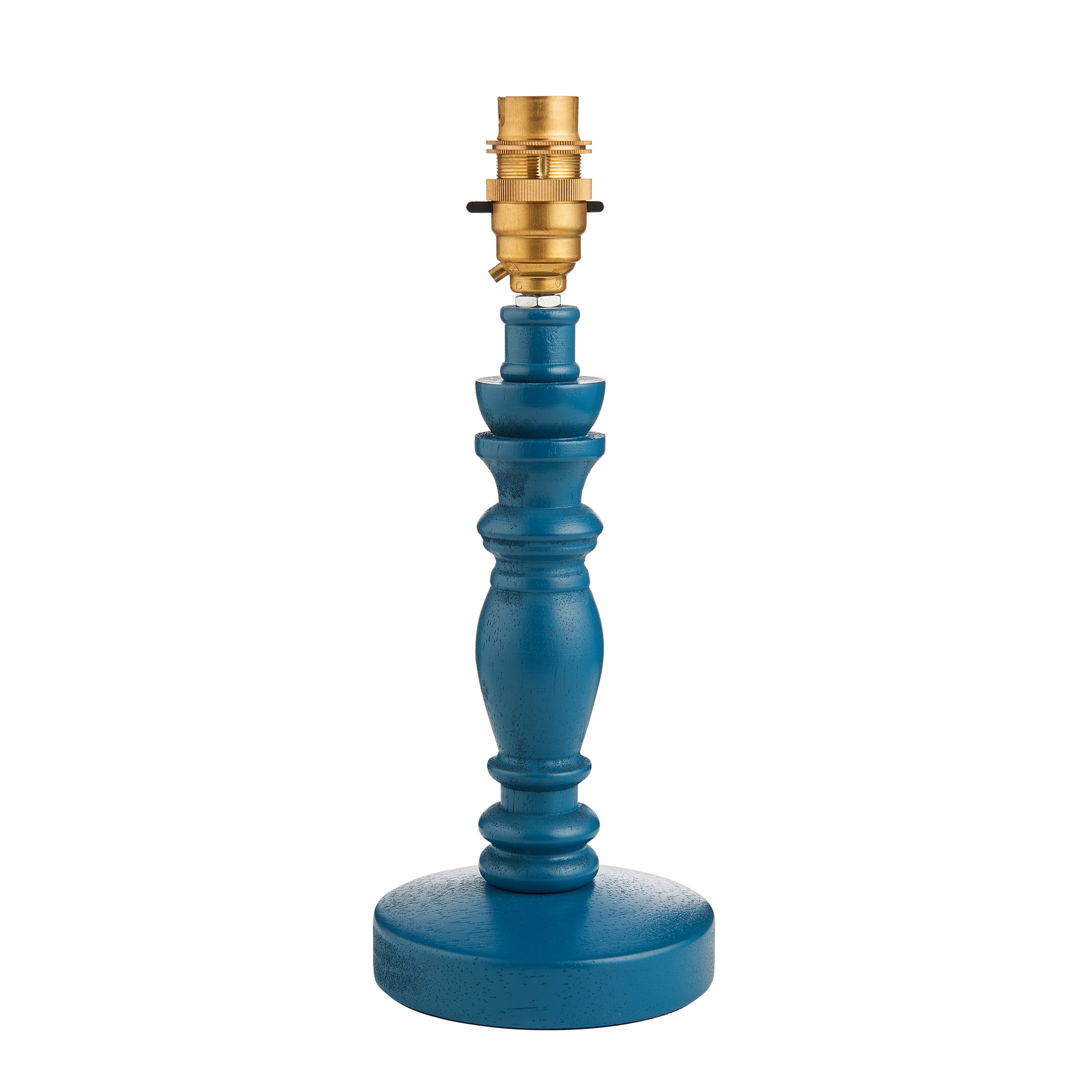 Bibury Table Lamp Base Satin Marlin Blue Paint