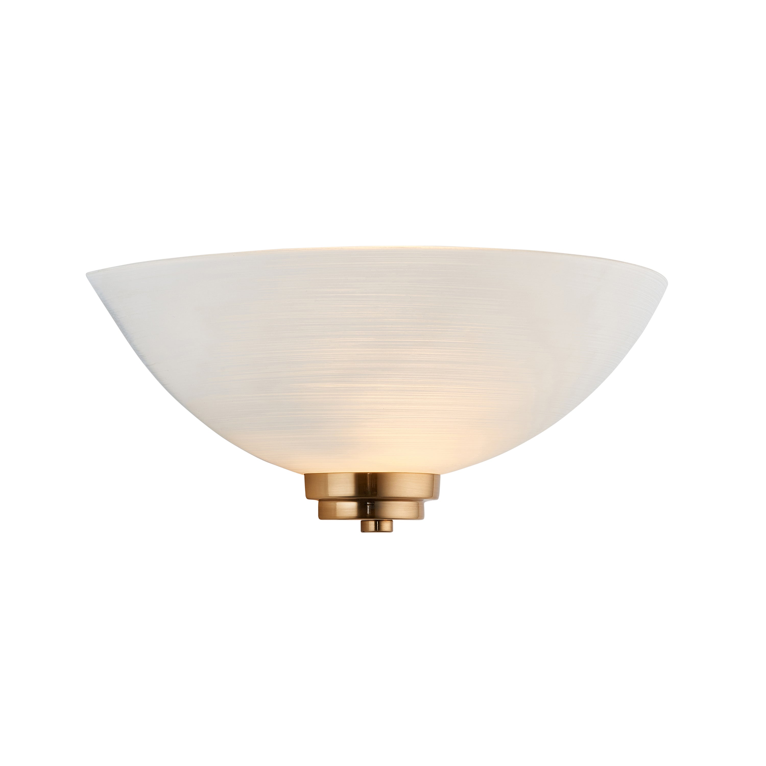 Welles 1 Wall Light Brushed Aged Brass - Glass / Steel | Migo Interiors