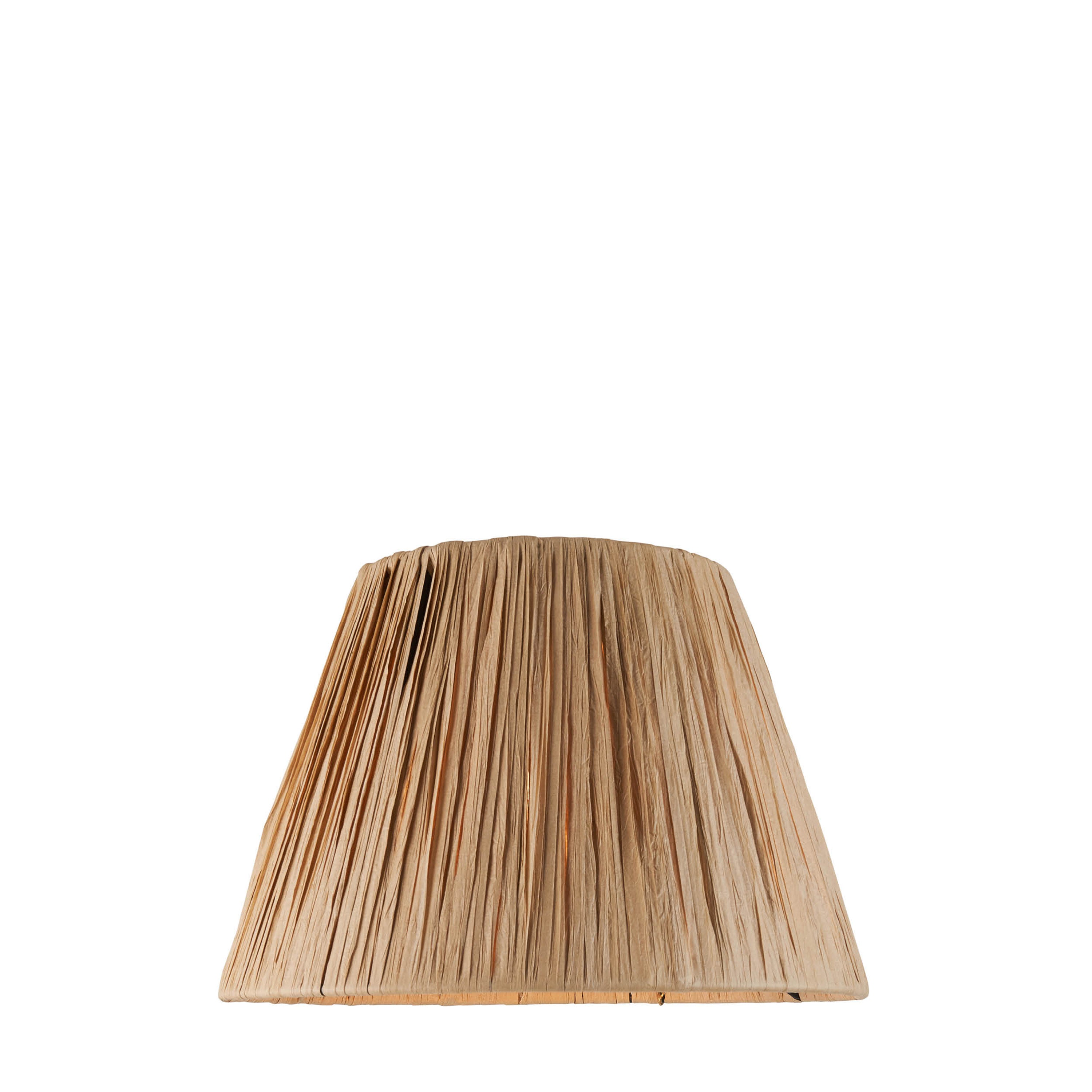 Raffia Tapered Shade Natural - Raffia / Steel | Migo Interiors