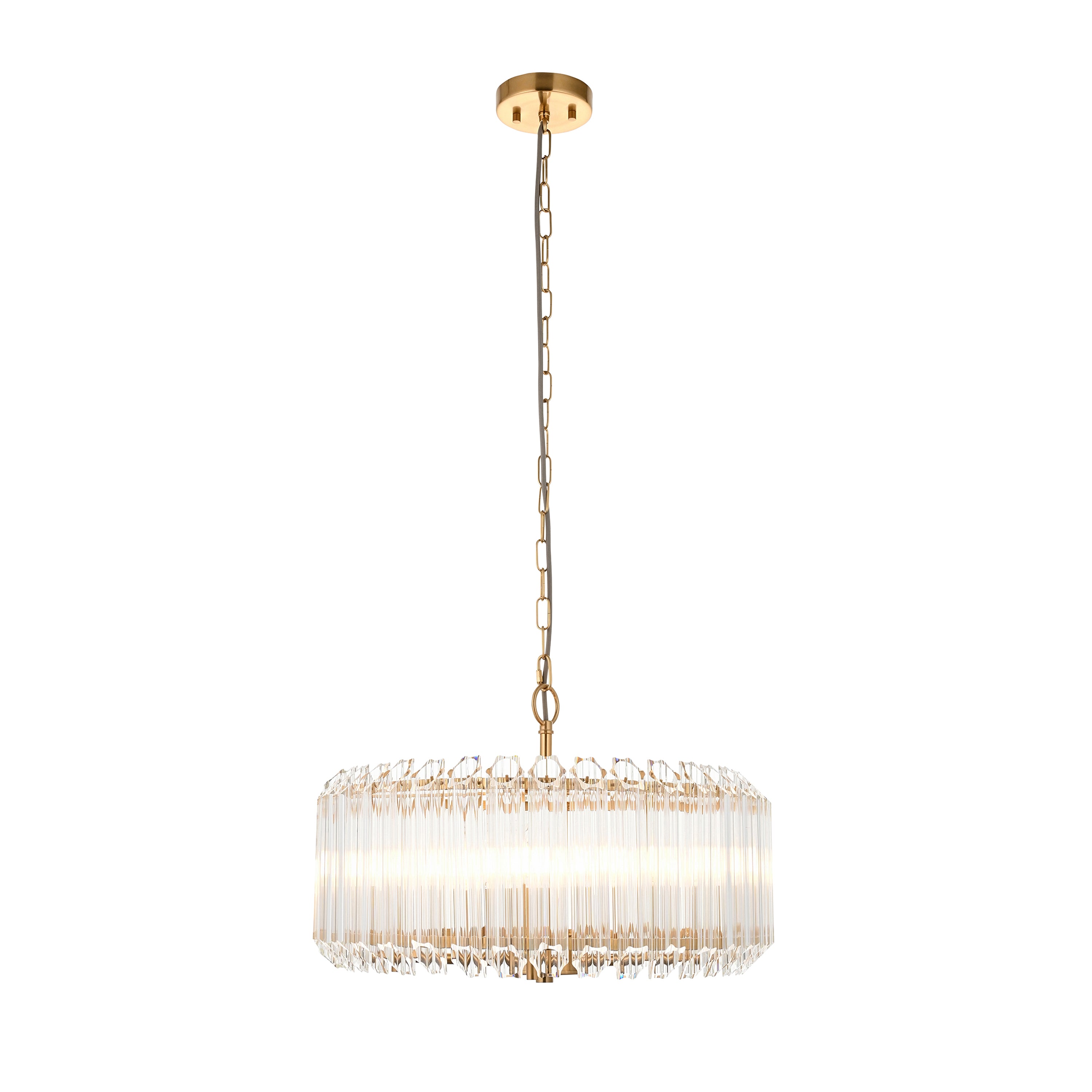 Valentina 5 Pendant Light Brushed Aged Brass