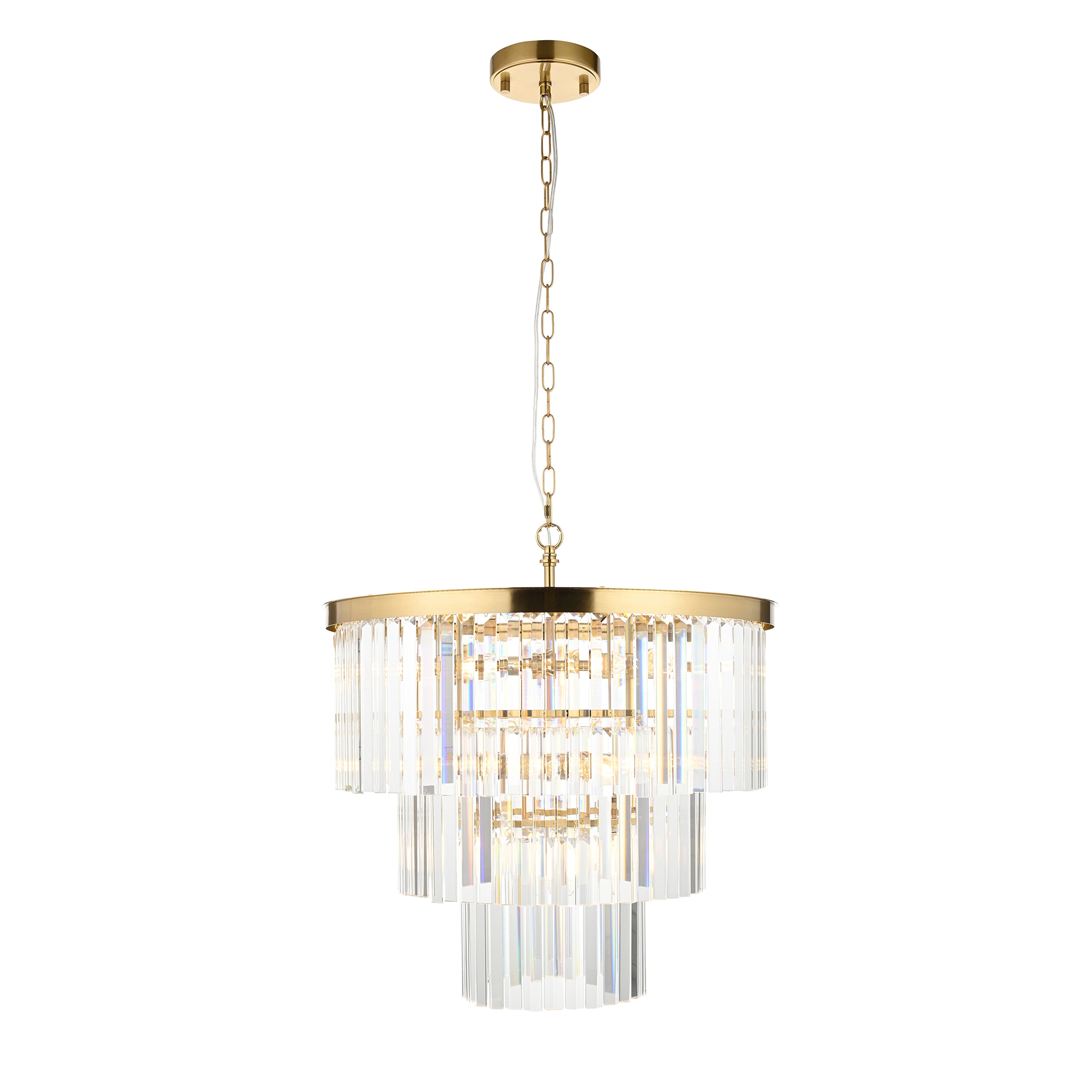 Conaston 7 Pendant Light Brushed Aged Brass