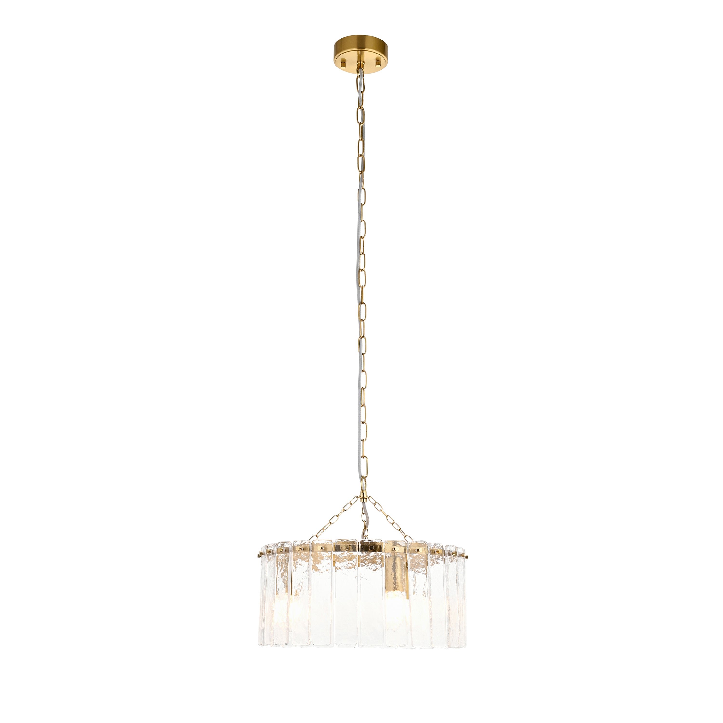 Karine 3 Pendant Light Brushed Aged Brass