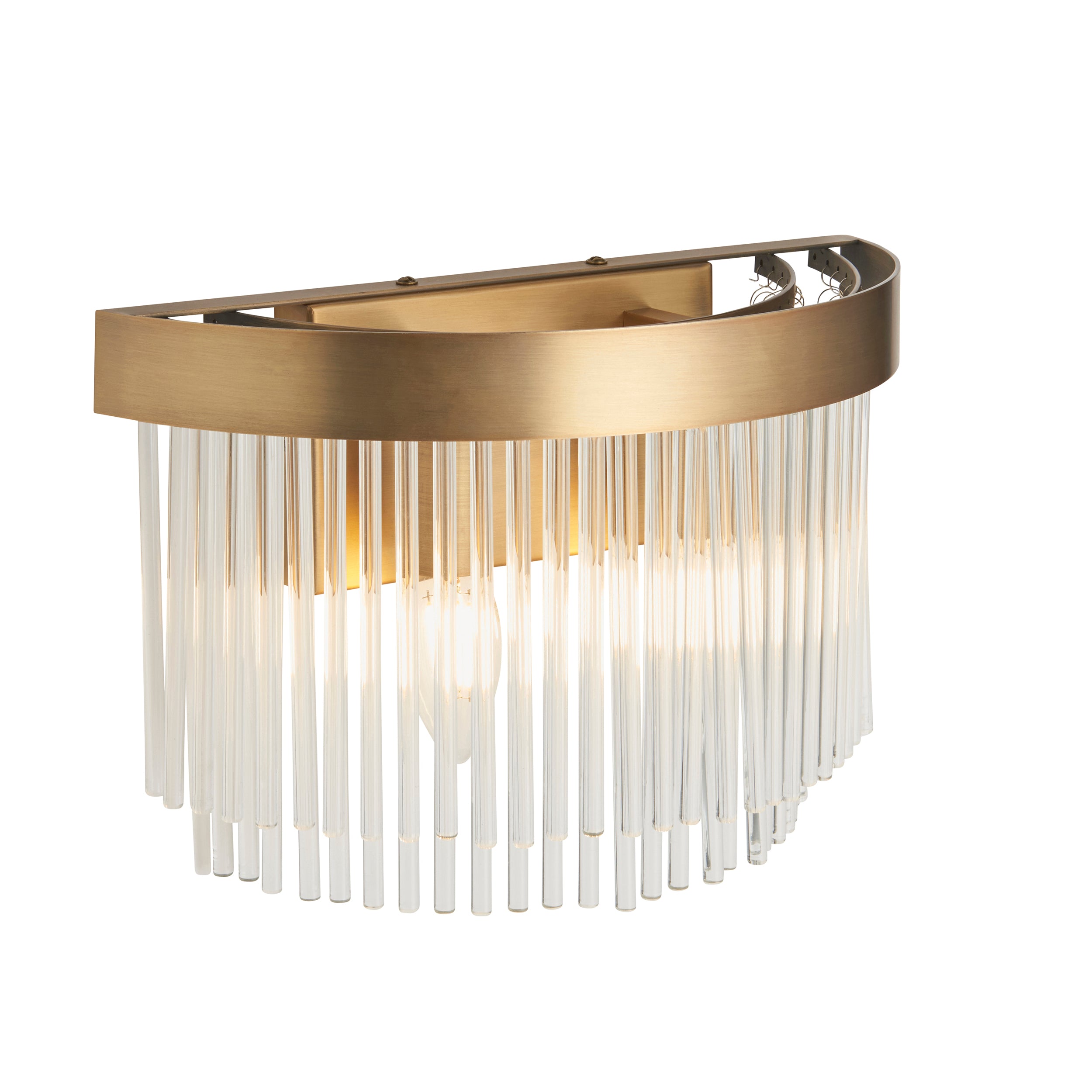 Clermont 2 Wall Light Warm Antique Brass