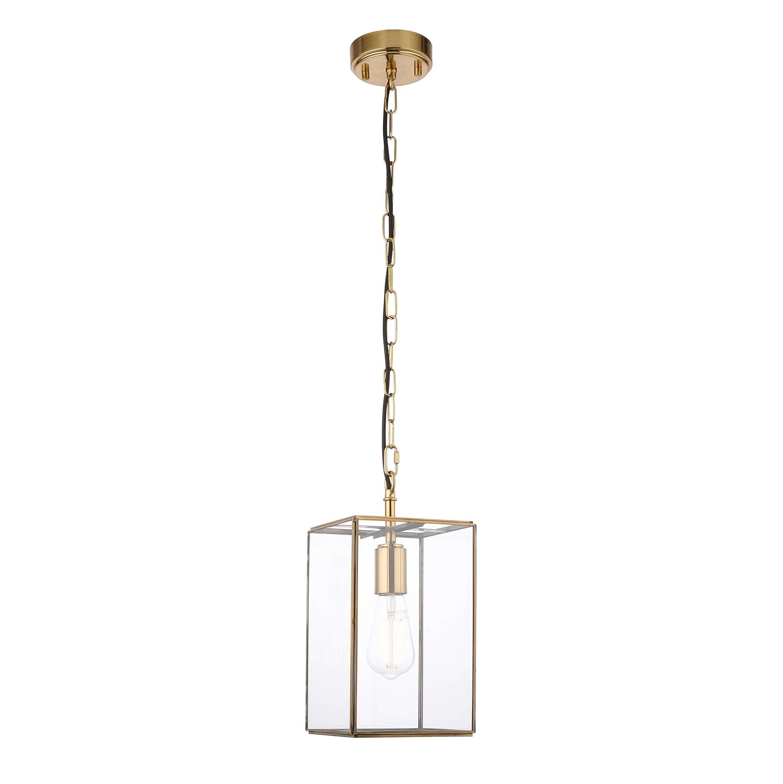 Hammond 1 Pendant Light Antique Brass