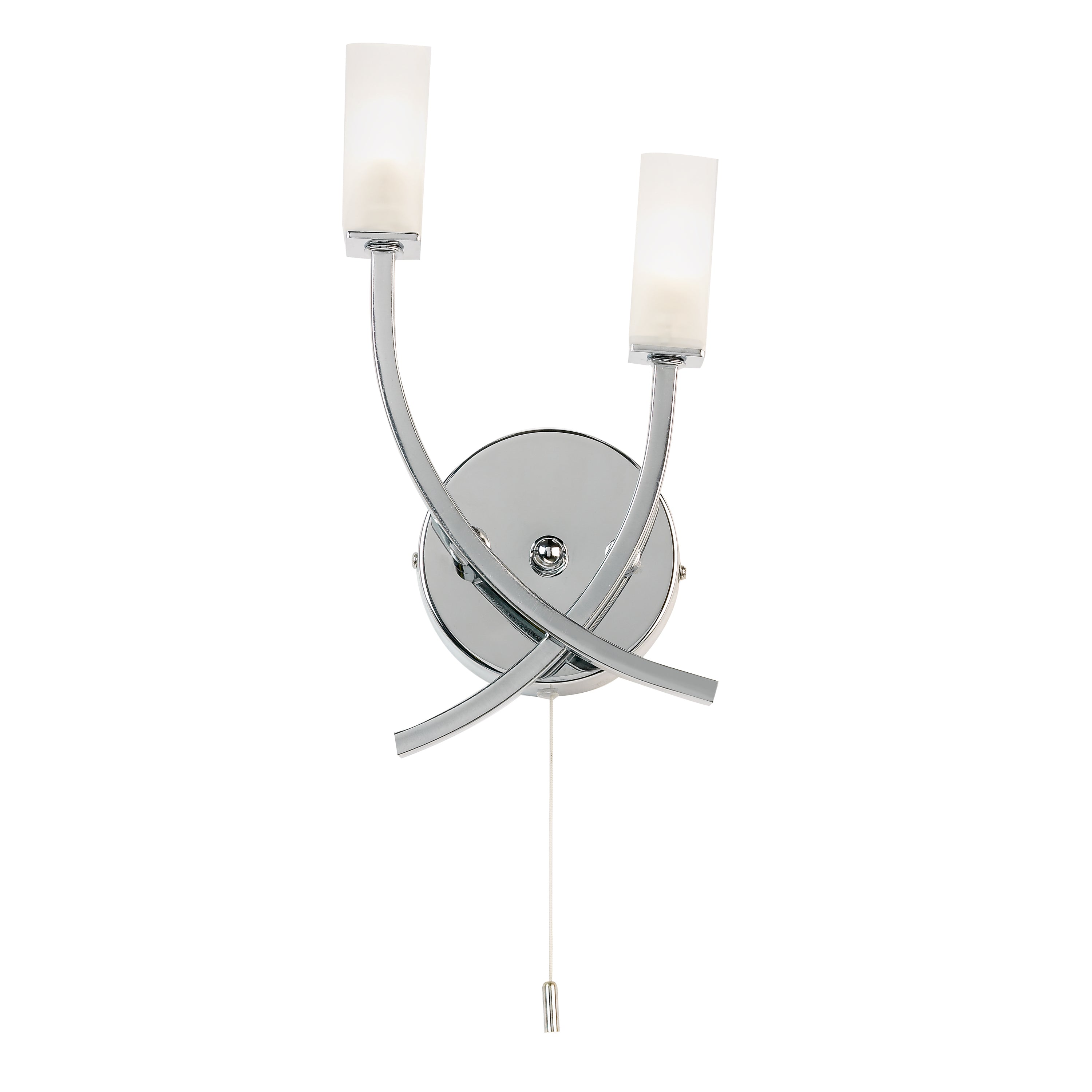 Havana Wall Light Chrome - Glass / Steel | Migo Interiors