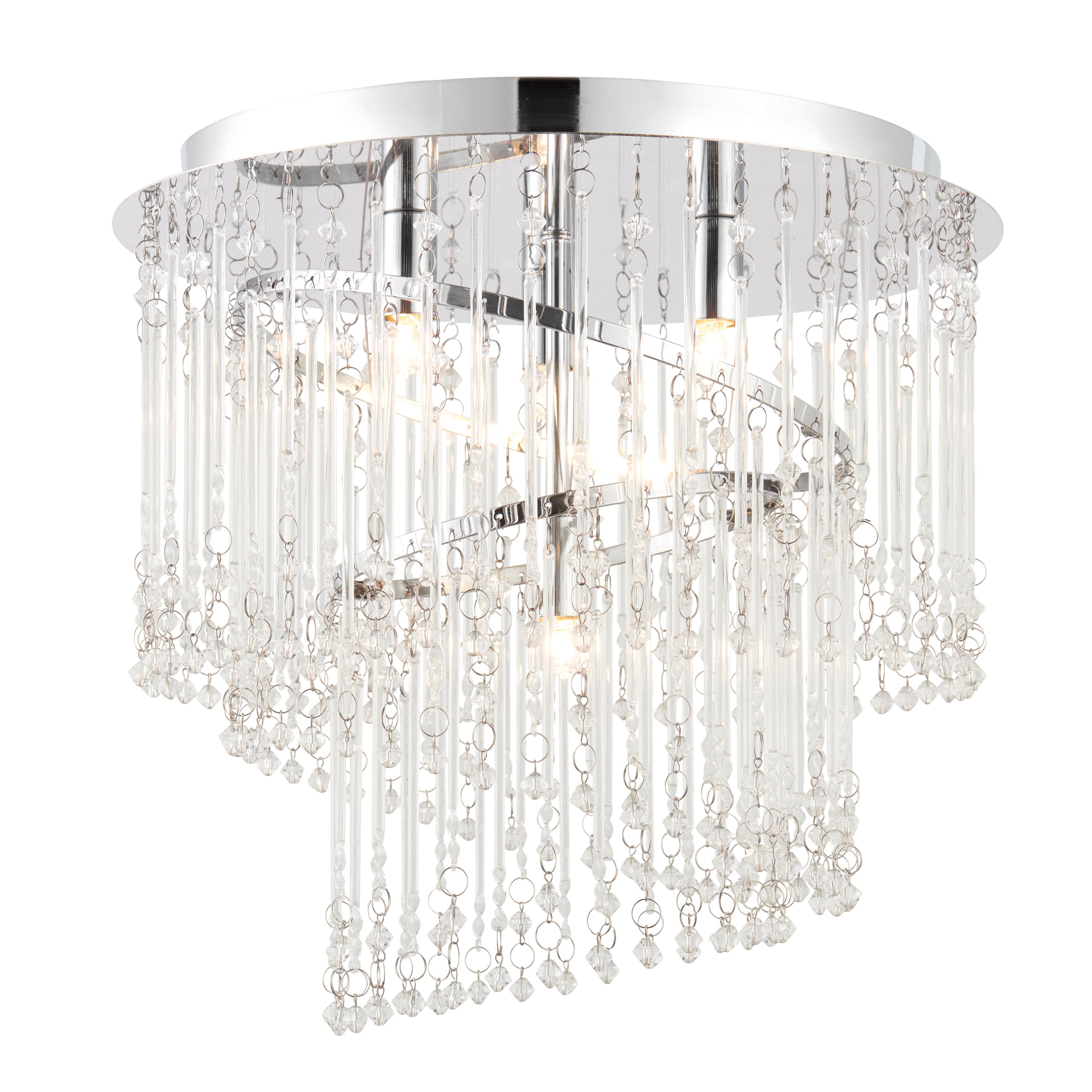Camille Ceiling Lamp - Glass / Steel | Migo Interiors