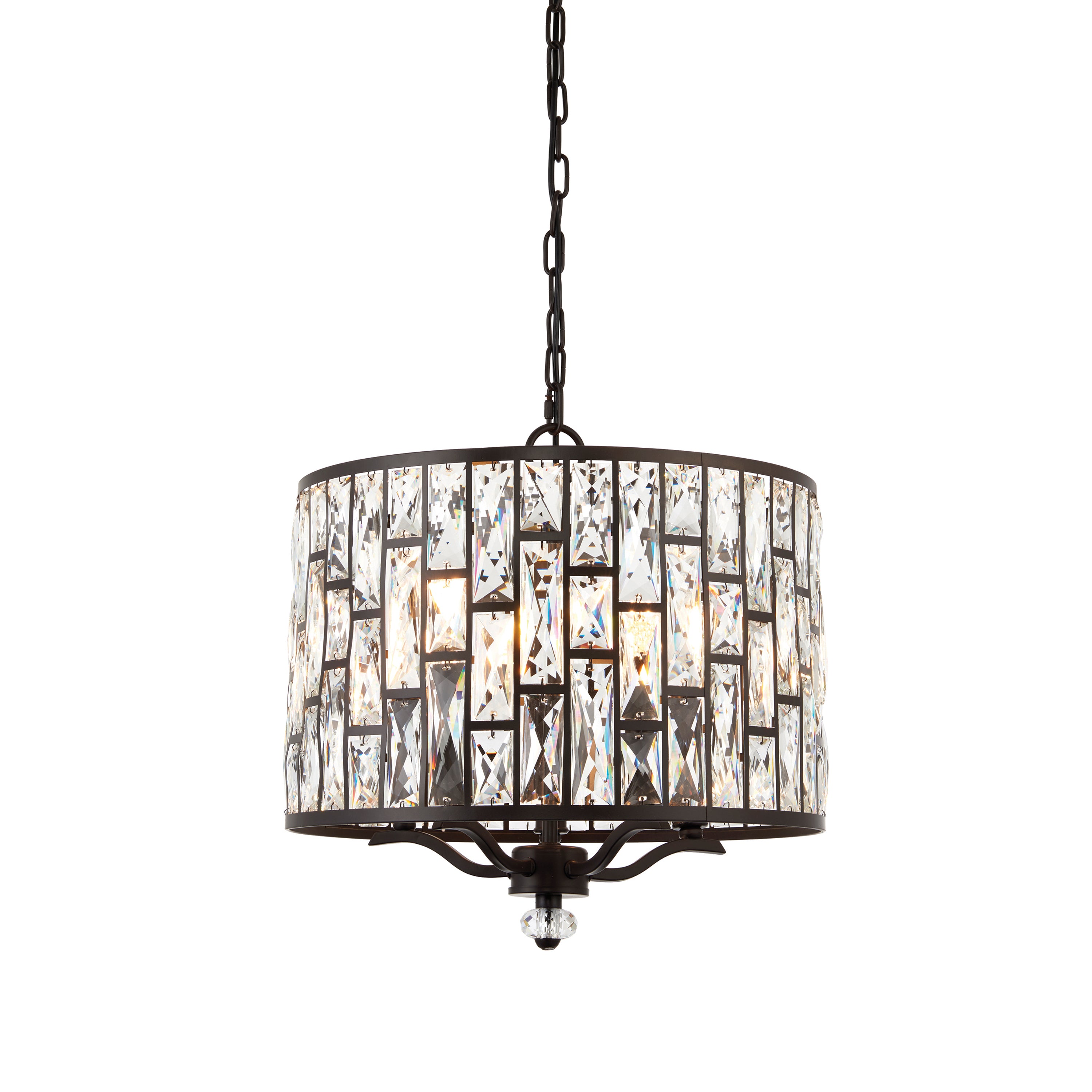 Belle 5 Pendant Light - Crystal Glass / Steel | Migo Interiors