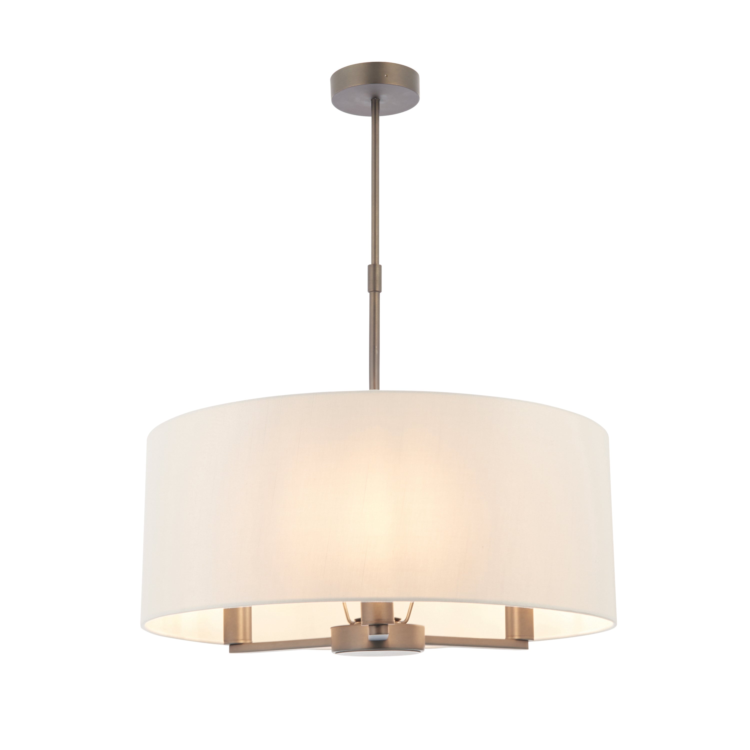 Daley Pendant Antique Bronze 395-655mm - Fabric / Steel | Migo Interiors