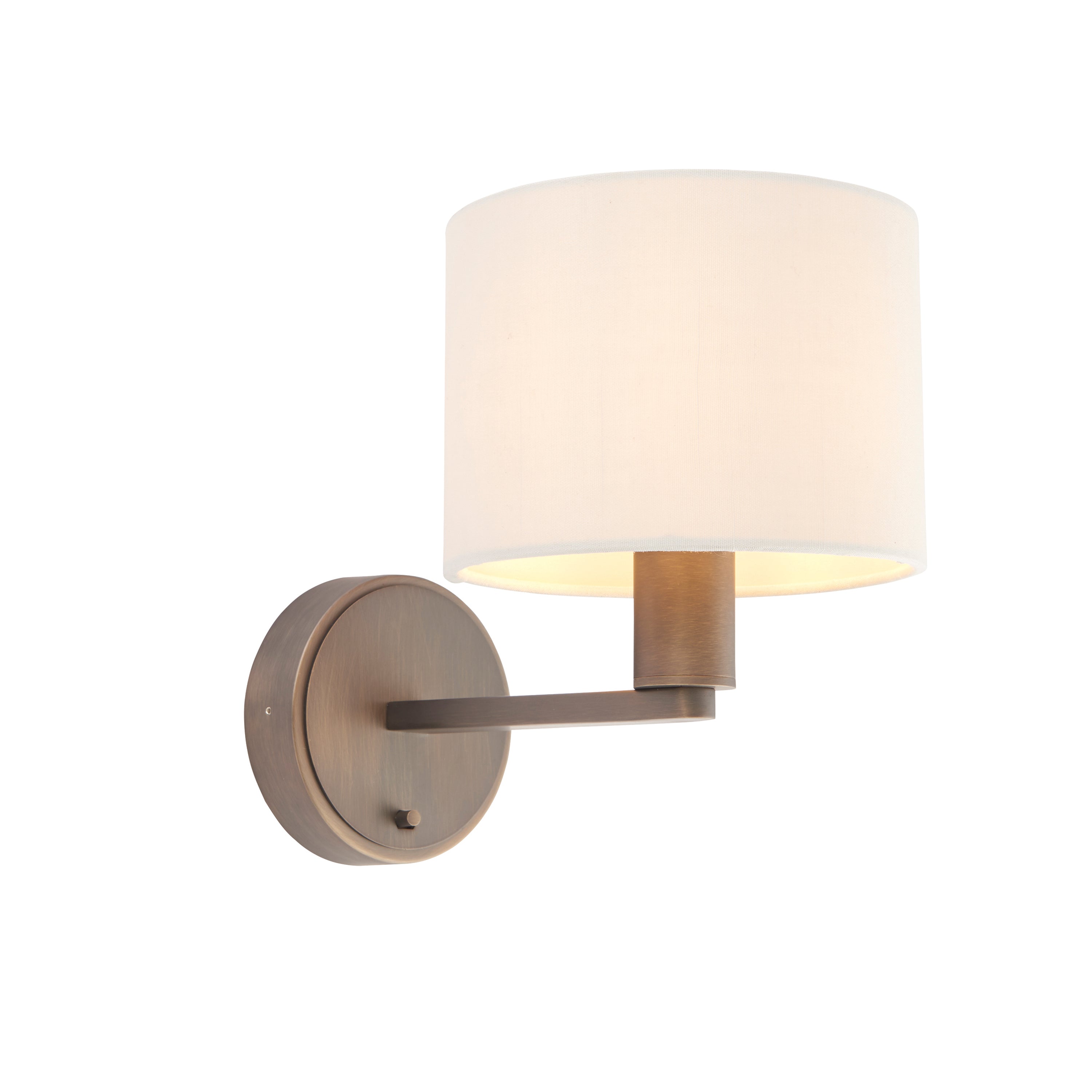 Daley Wall Light Bronze & Marble Faux Silk - Fabric / Steel | Migo Interiors