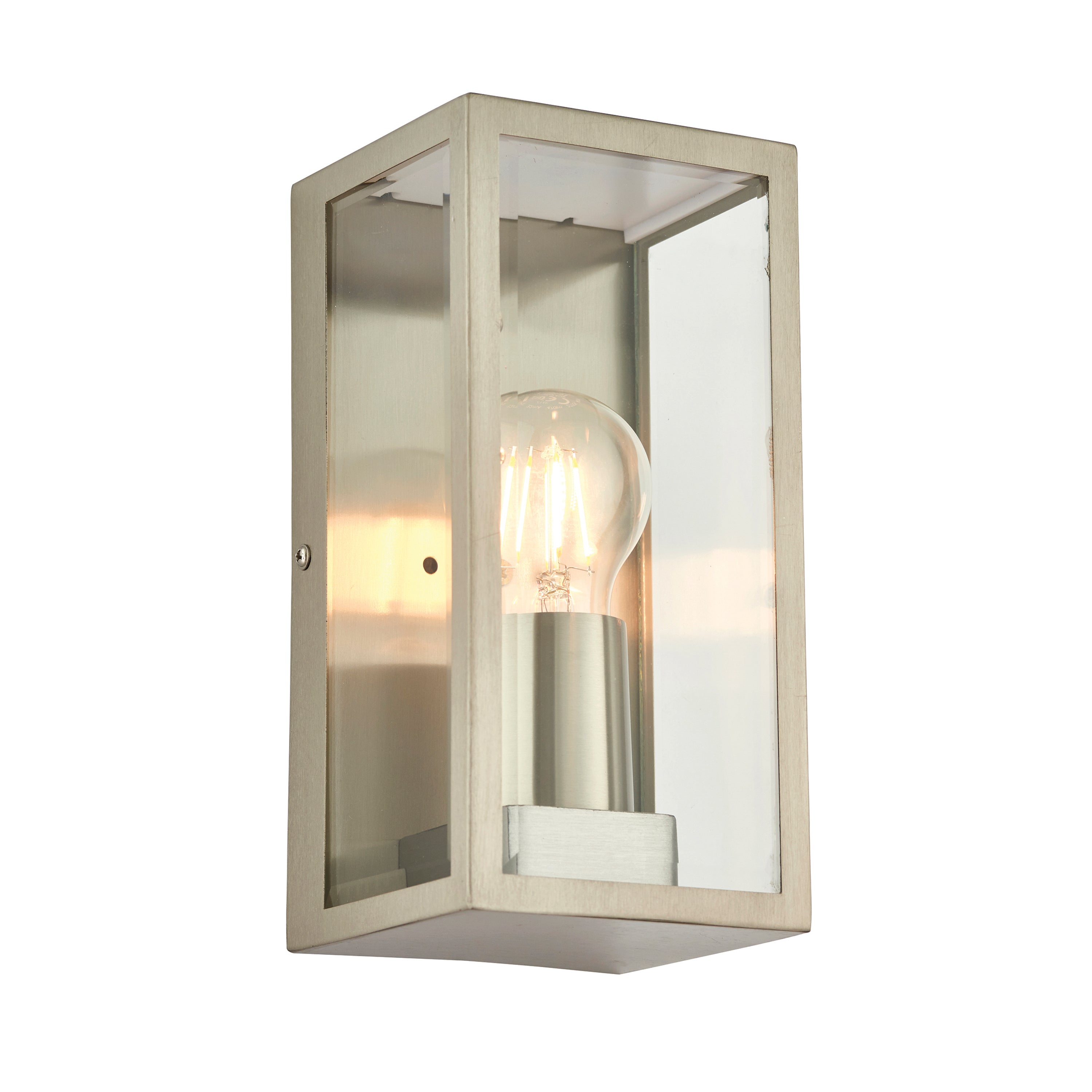 Oxford Wall Light Brushed Steel - Stainless Steel / Glass | Migo Interiors