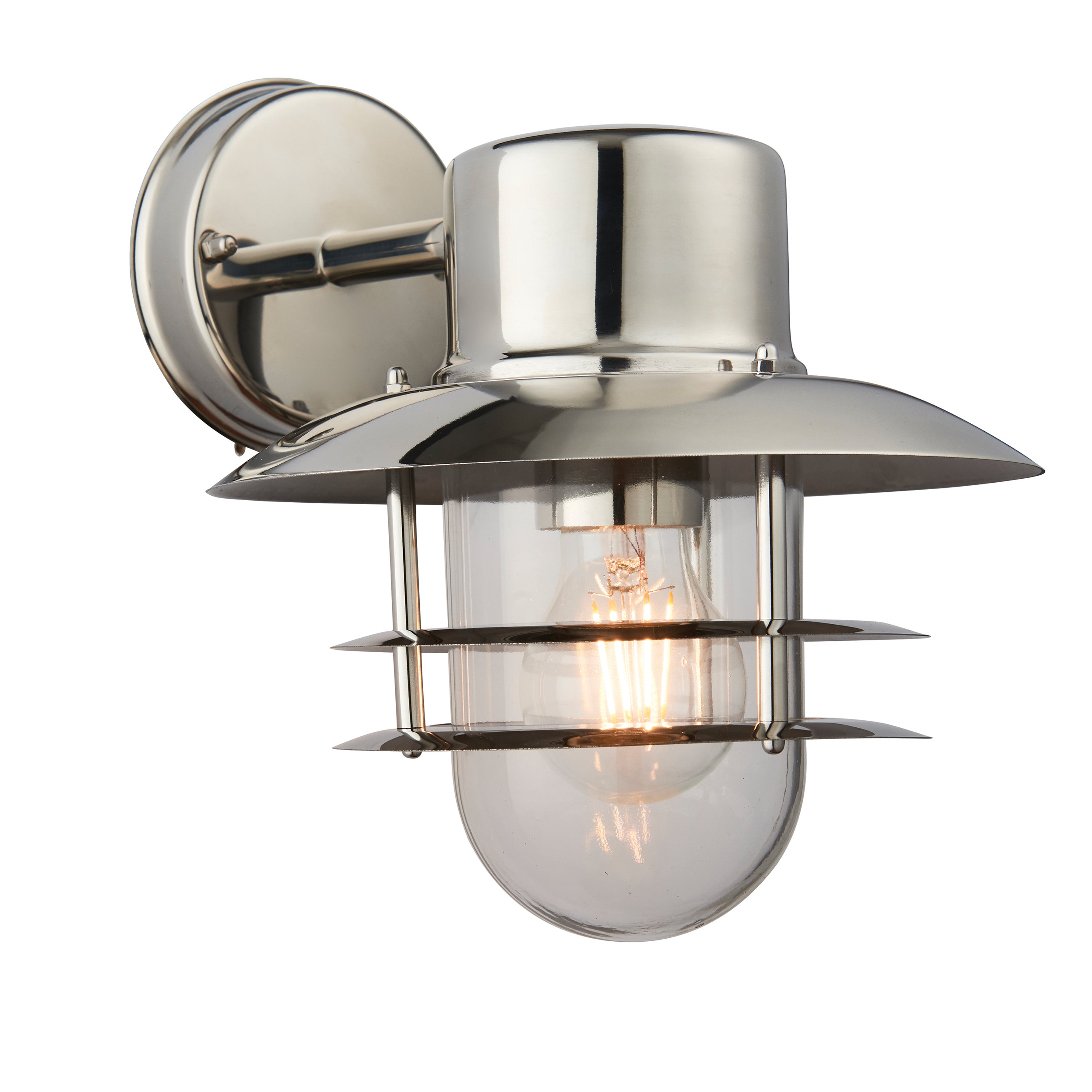 Jenson Wall Light Steel - Stainless Steel / Glass | Migo Interiors
