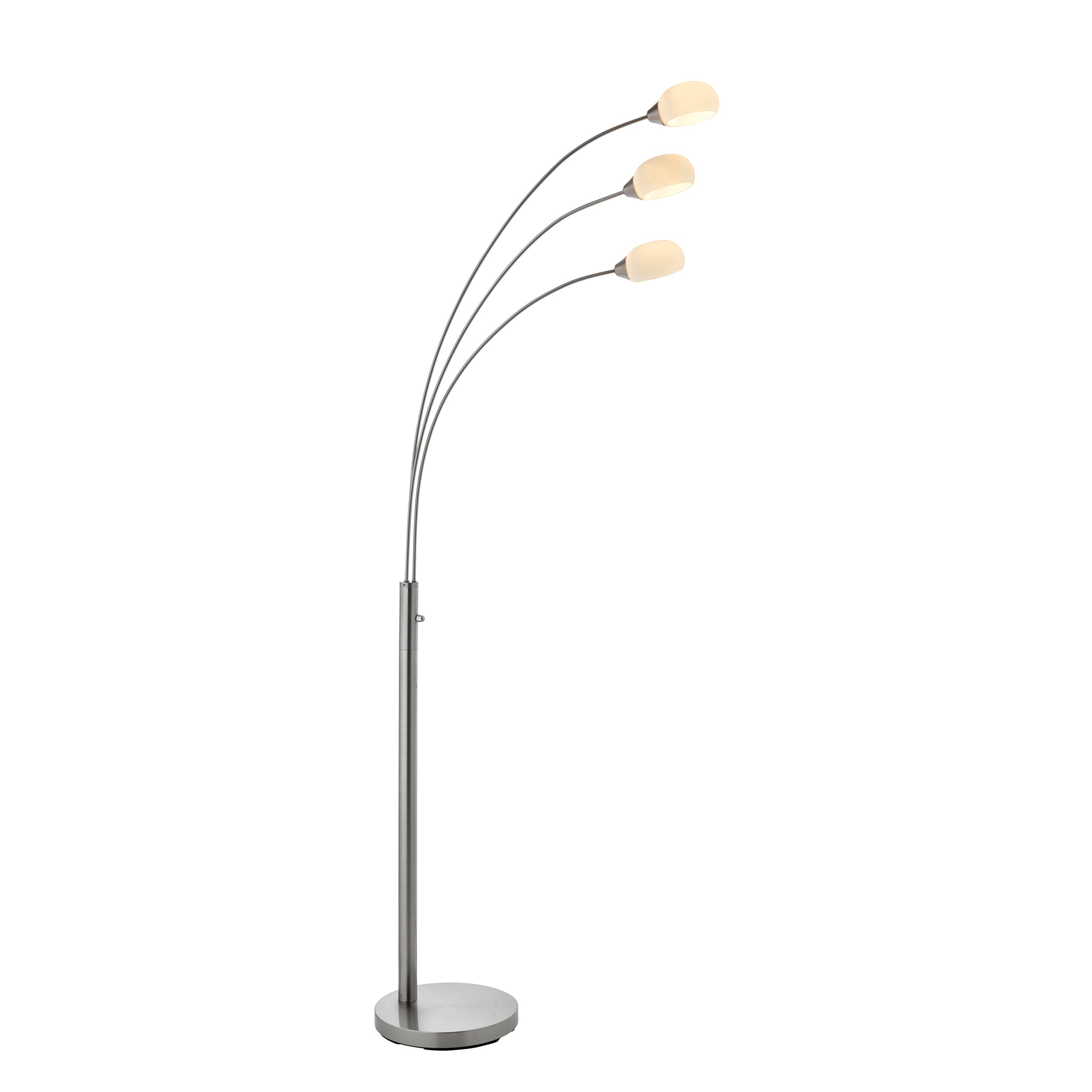 Jaspa 3 Floor Lamp - Glass / Steel | Migo Interiors