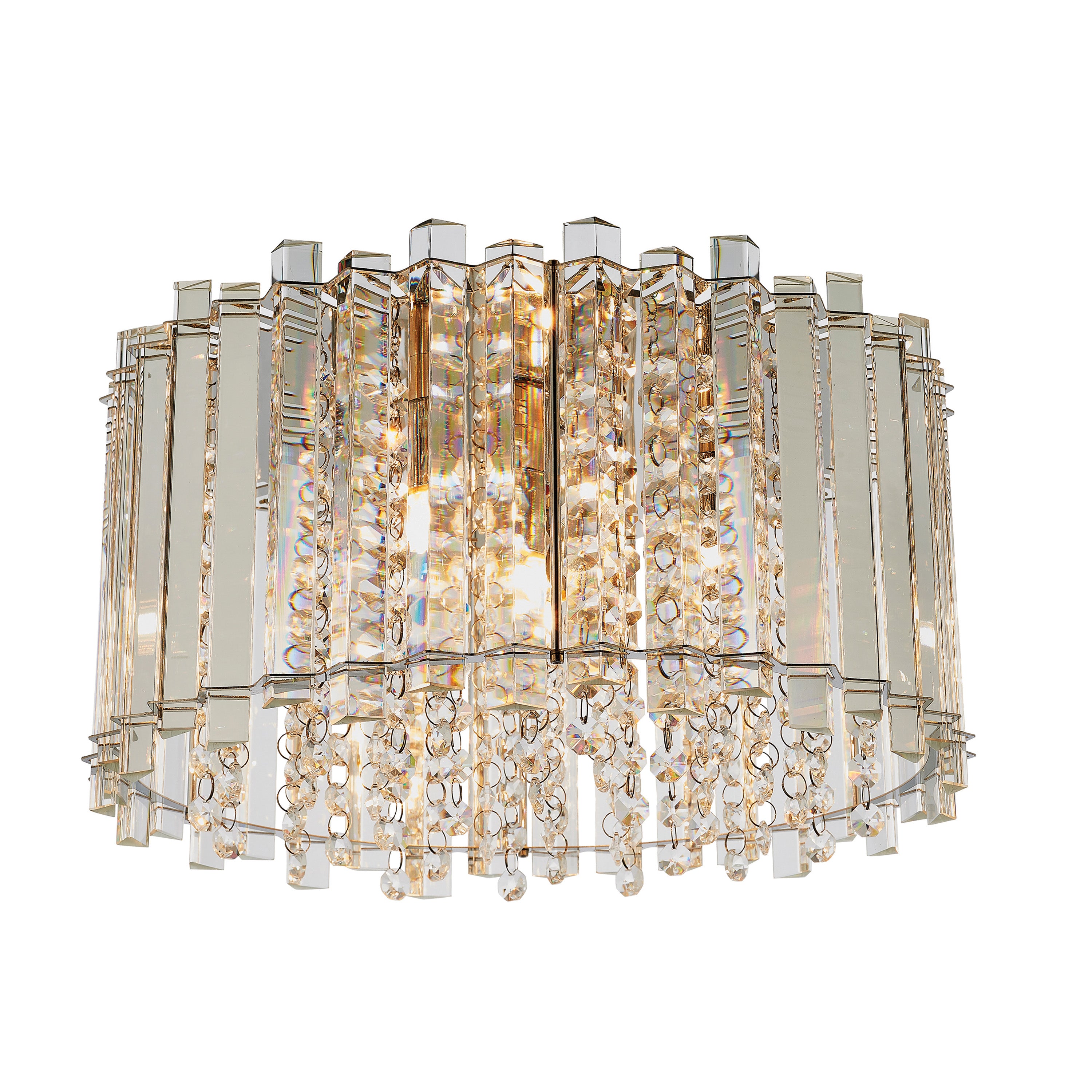 Hanna Ceiling Lamp - Crystal Glass / Steel | Migo Interiors
